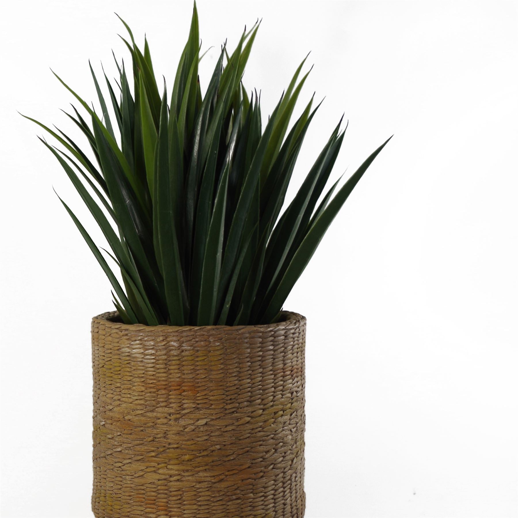54cm x 30cm Rattan Effect Composite Large Planter – image 7