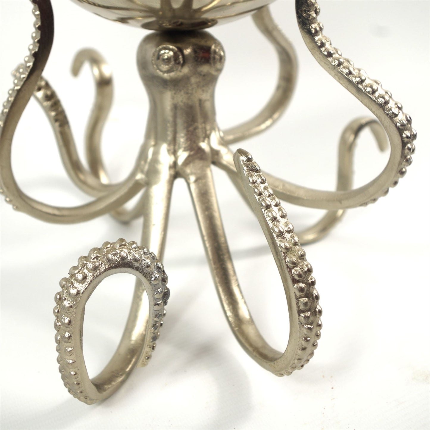 28cm Silver Metal Octopus Bowl Style Planter – image 2