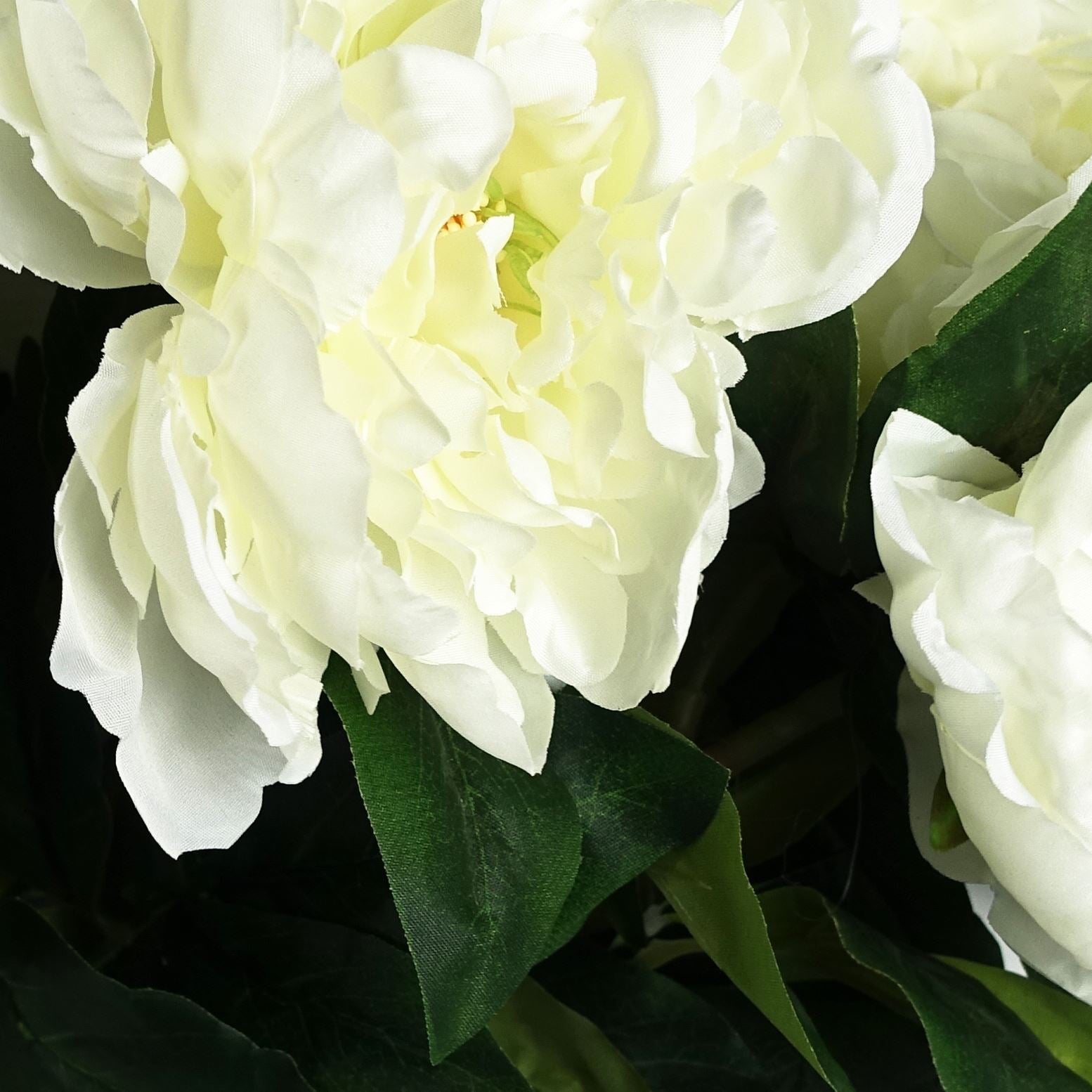 80cm Artificial Cream Peony Stem – image 5