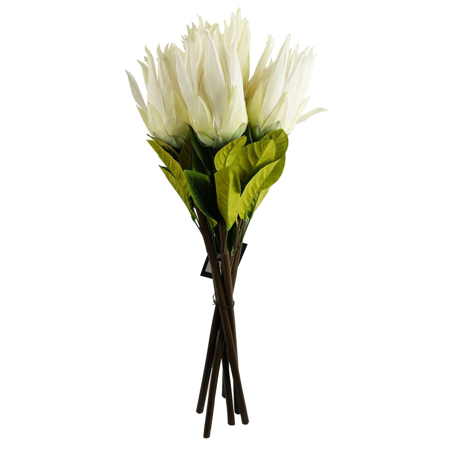65cm Artificial Protea Sugarbush Flower Stem White – image 4