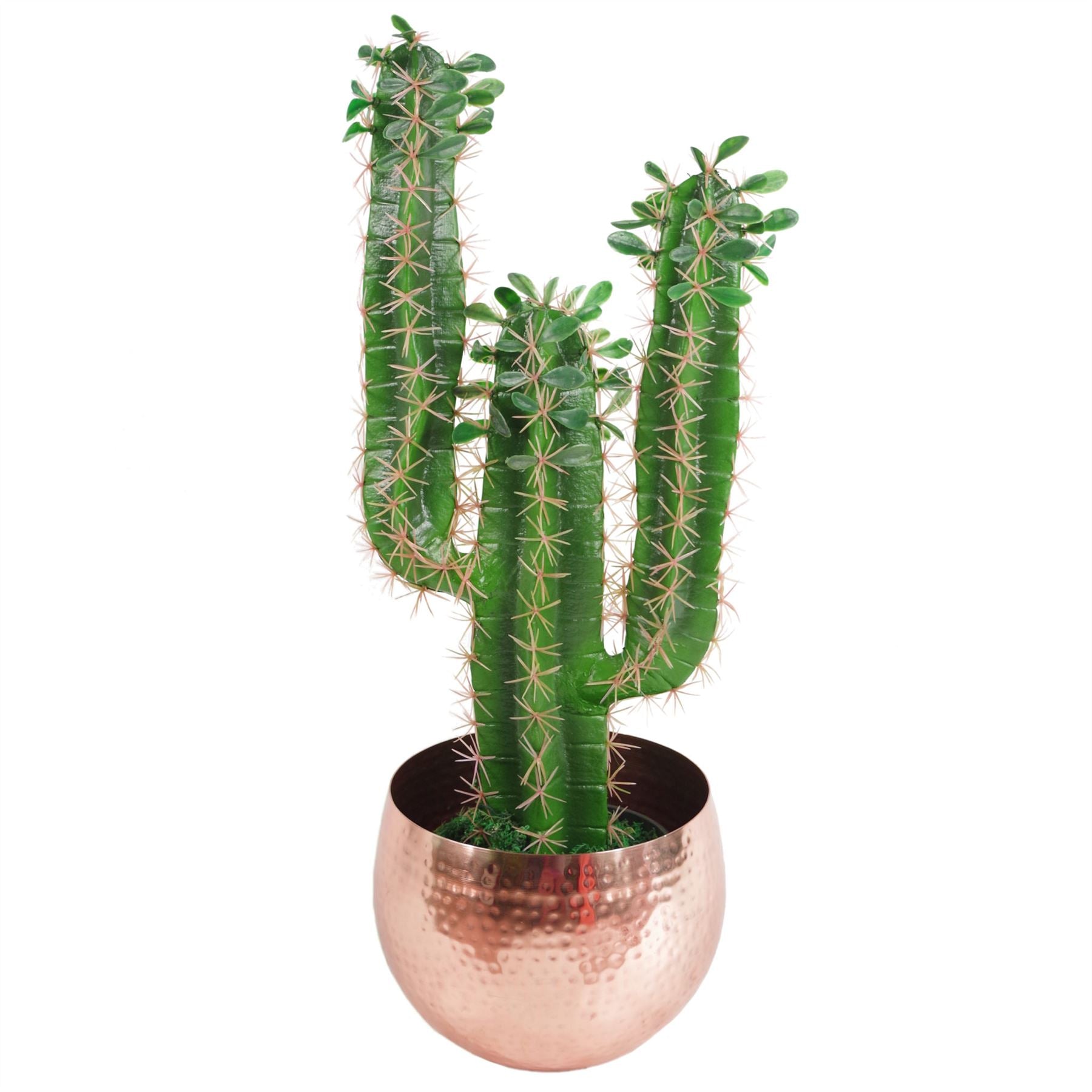 Leaf Large Planter 22 x 18cm Hammered Copper Colour Straight Edge – image 2