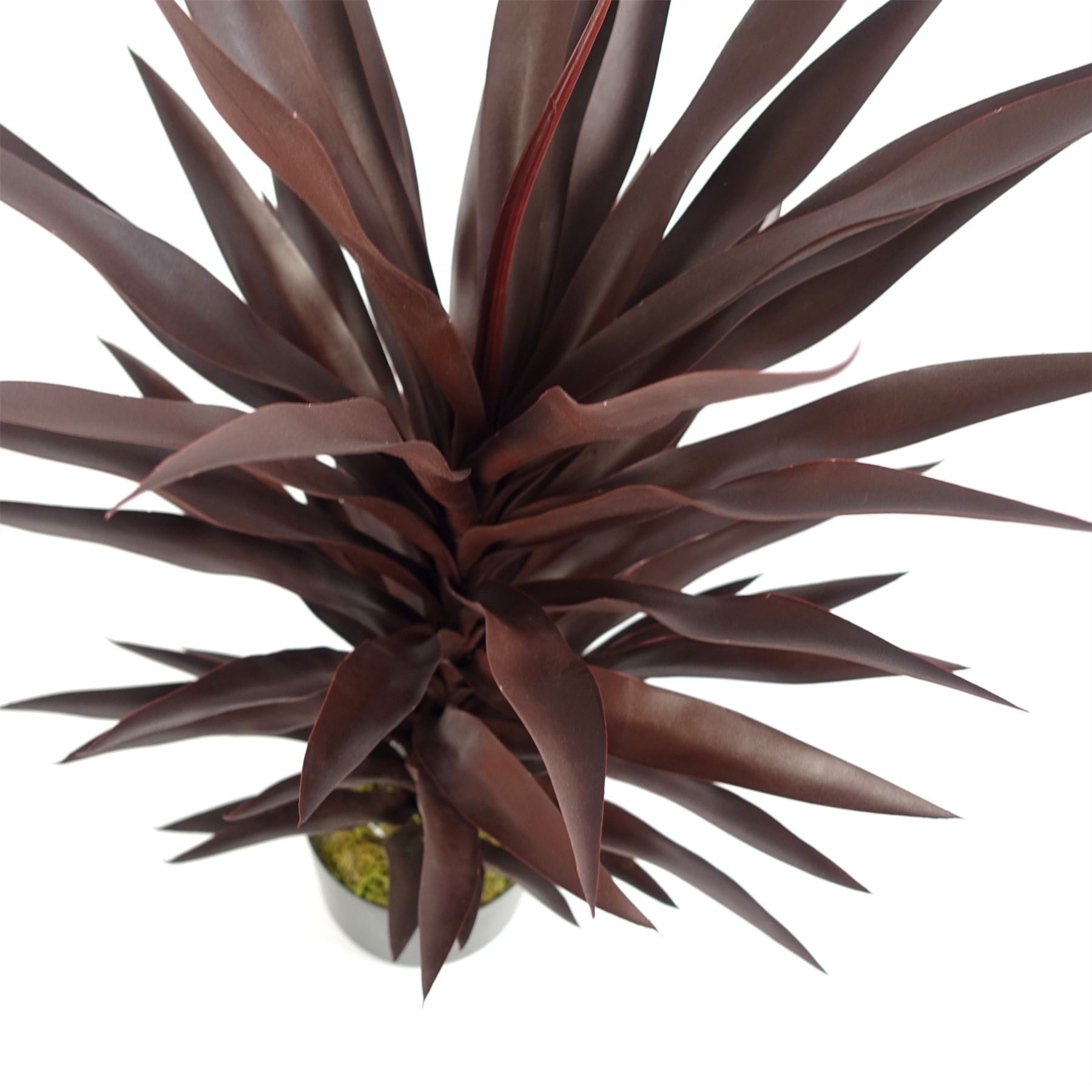 85cm Dark Red Yucca Plant Artificial – image 3
