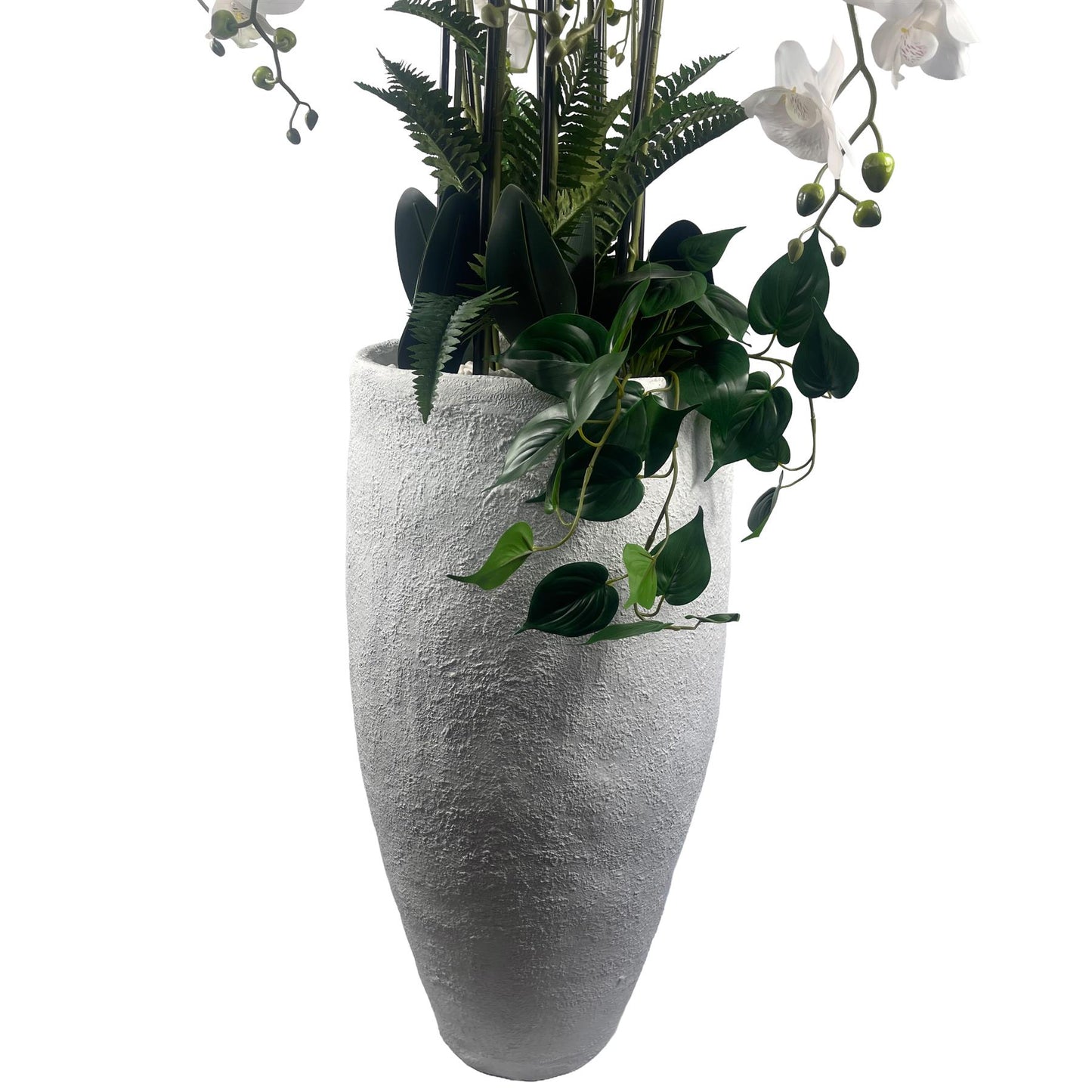 150cm White Orchid Potted Display Artificial – image 6