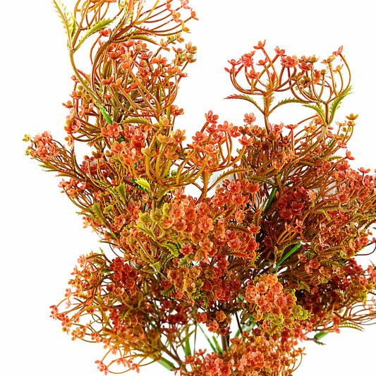 75cm Artificial Coral Berry Spray Bush Stem – image 2