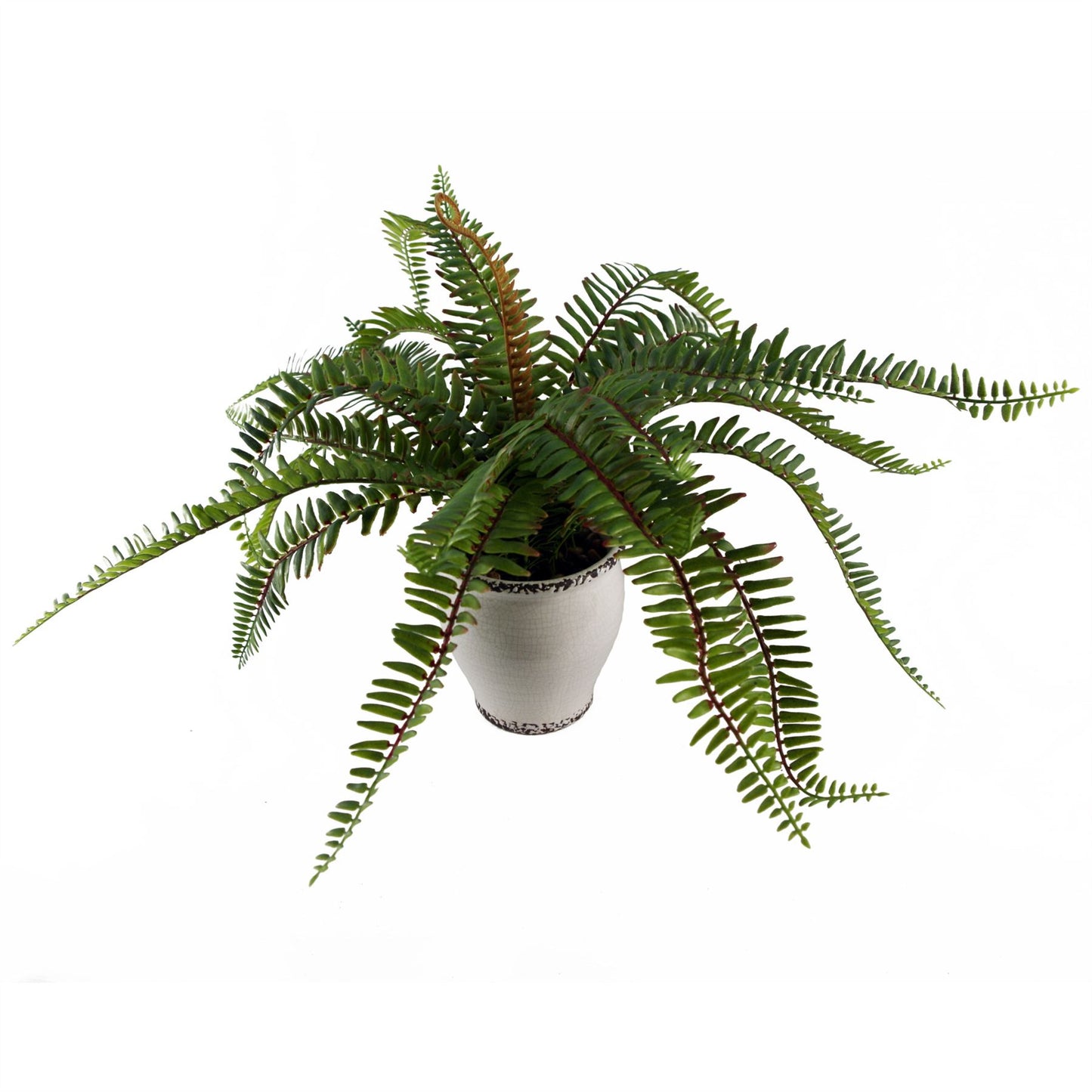 40cm Artificial Fern Bush in Decorative Planter – image 6