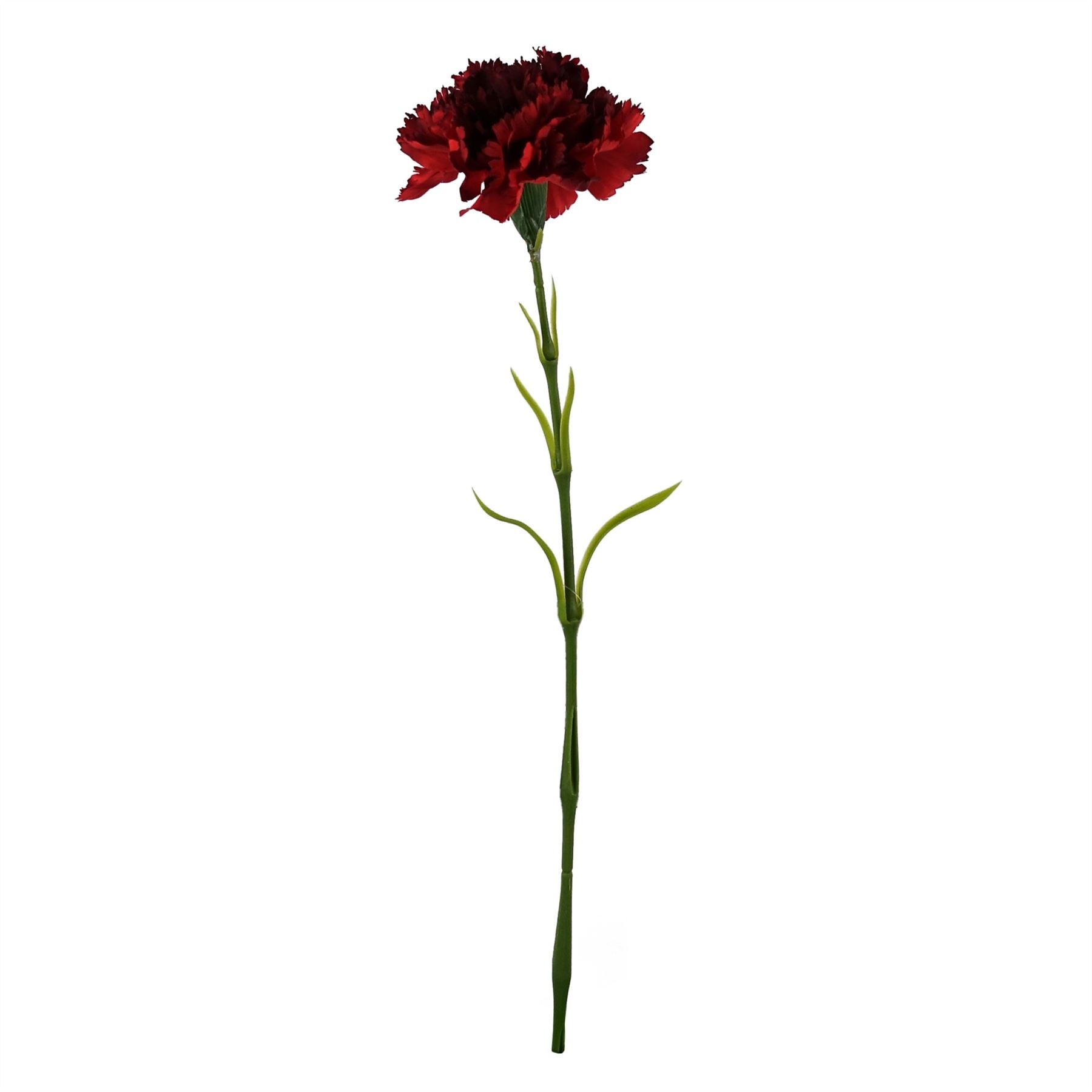 50cm Single Red Carnation Artificial Flower – image 2