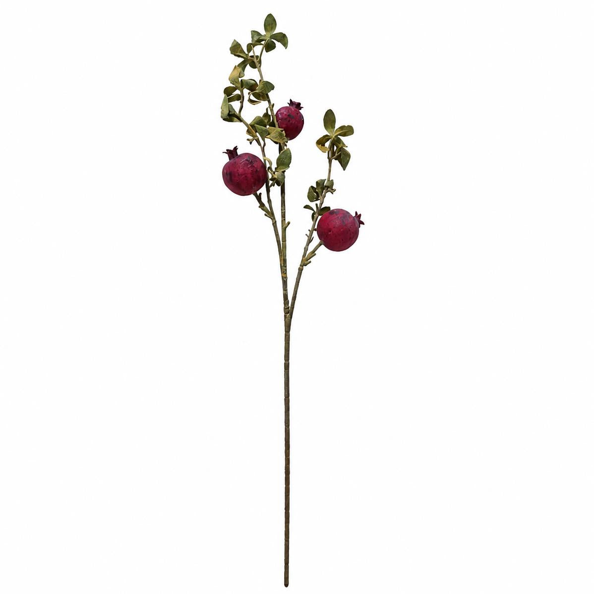 75cm Pomegranate Stem Artificial Purple – image 3