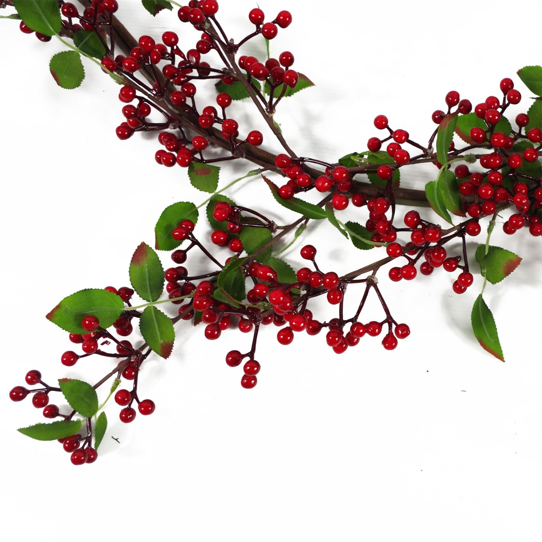 150cm Artificial Luxury Christmas Natural Red Berry Floristry Garland – image 3