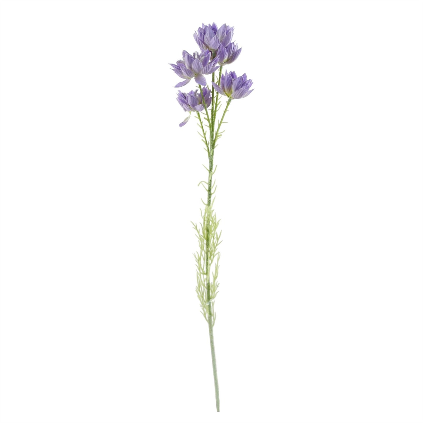 80cm Artificial Purple Chrysanthemum Arrangement Glass Vase – image 5