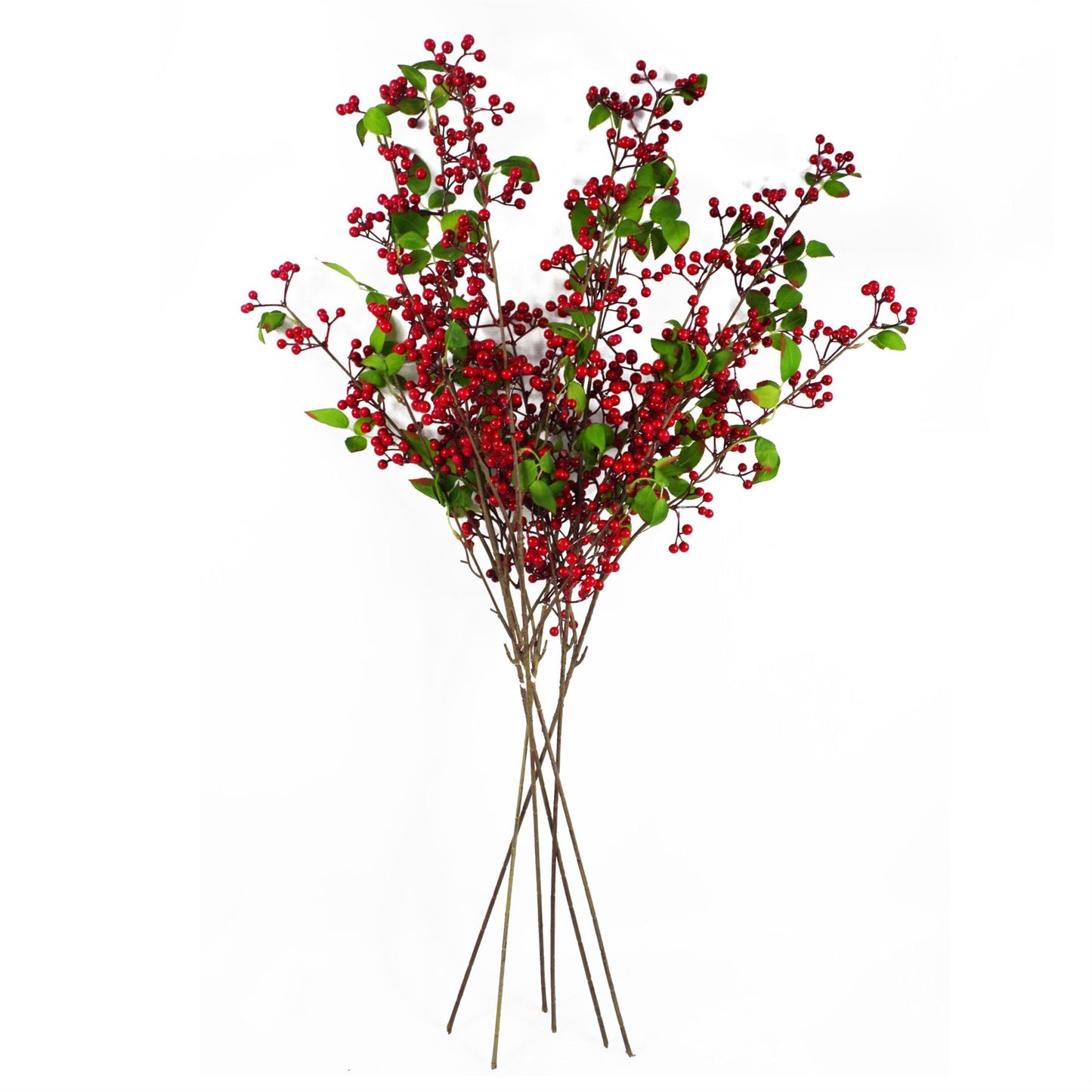 Artificial Red Christmas Berry Spray 80cm – image 2