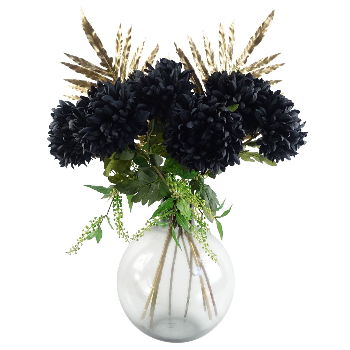 40cm Grey Smoke Bottle Glass Vase – image 5