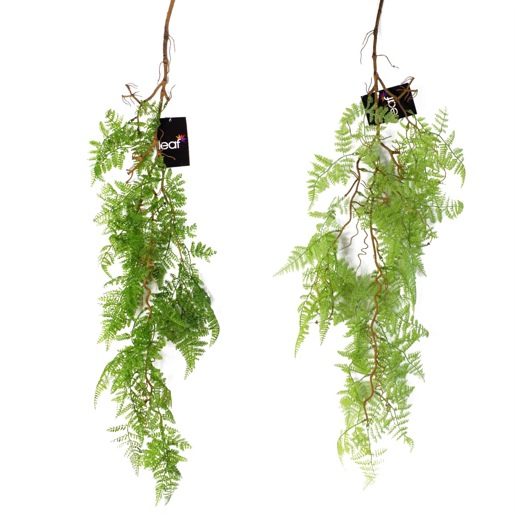 100cm Artificial Hanging Maidenhair Fern Plant Dark Green – image 5