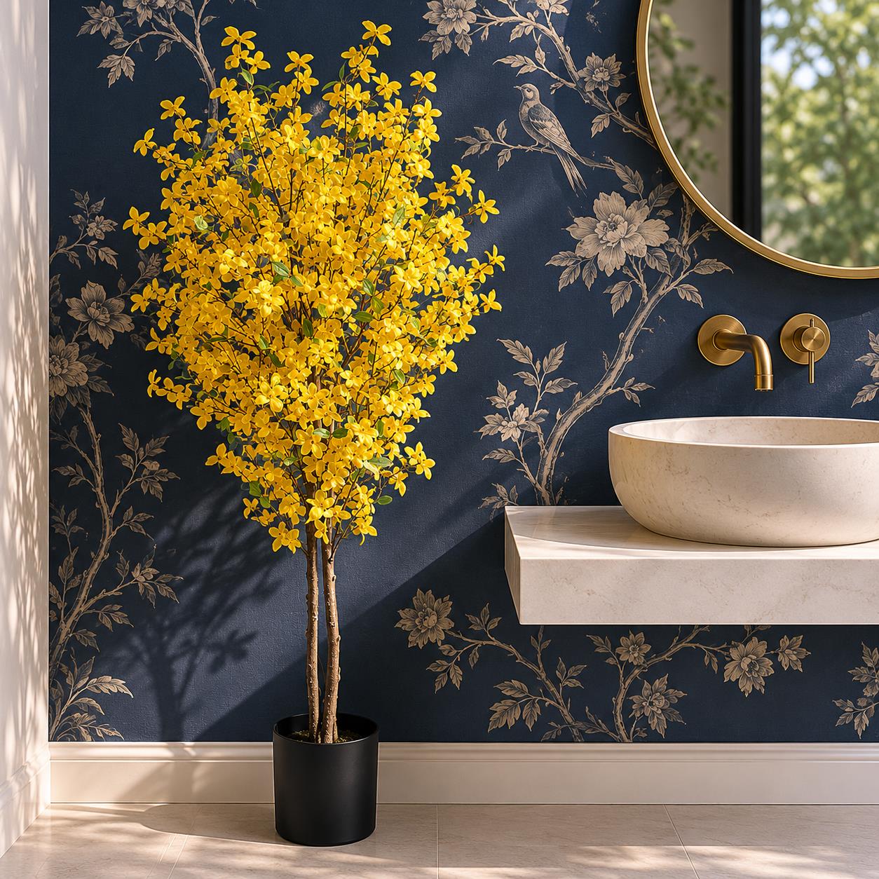 120cm Artificial Forsythia Tree – image 6