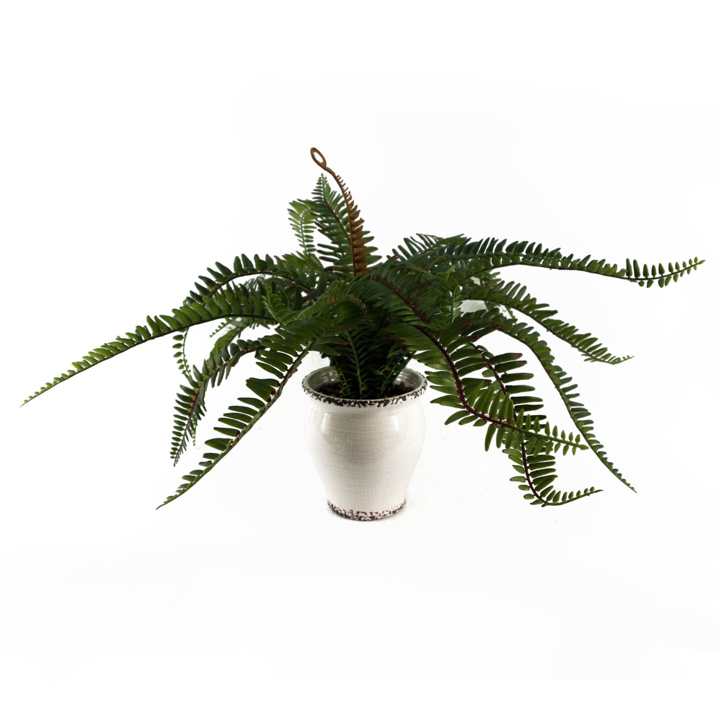 40cm Artificial Fern Bush in Decorative Planter – image 2