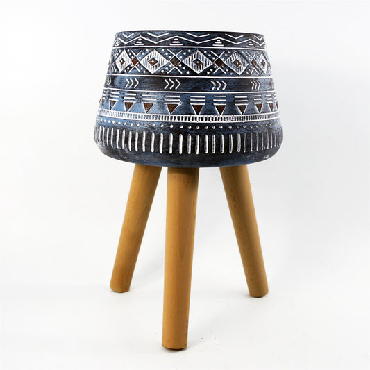 44cm x 26cm Aztec Blue Composite Large Planter