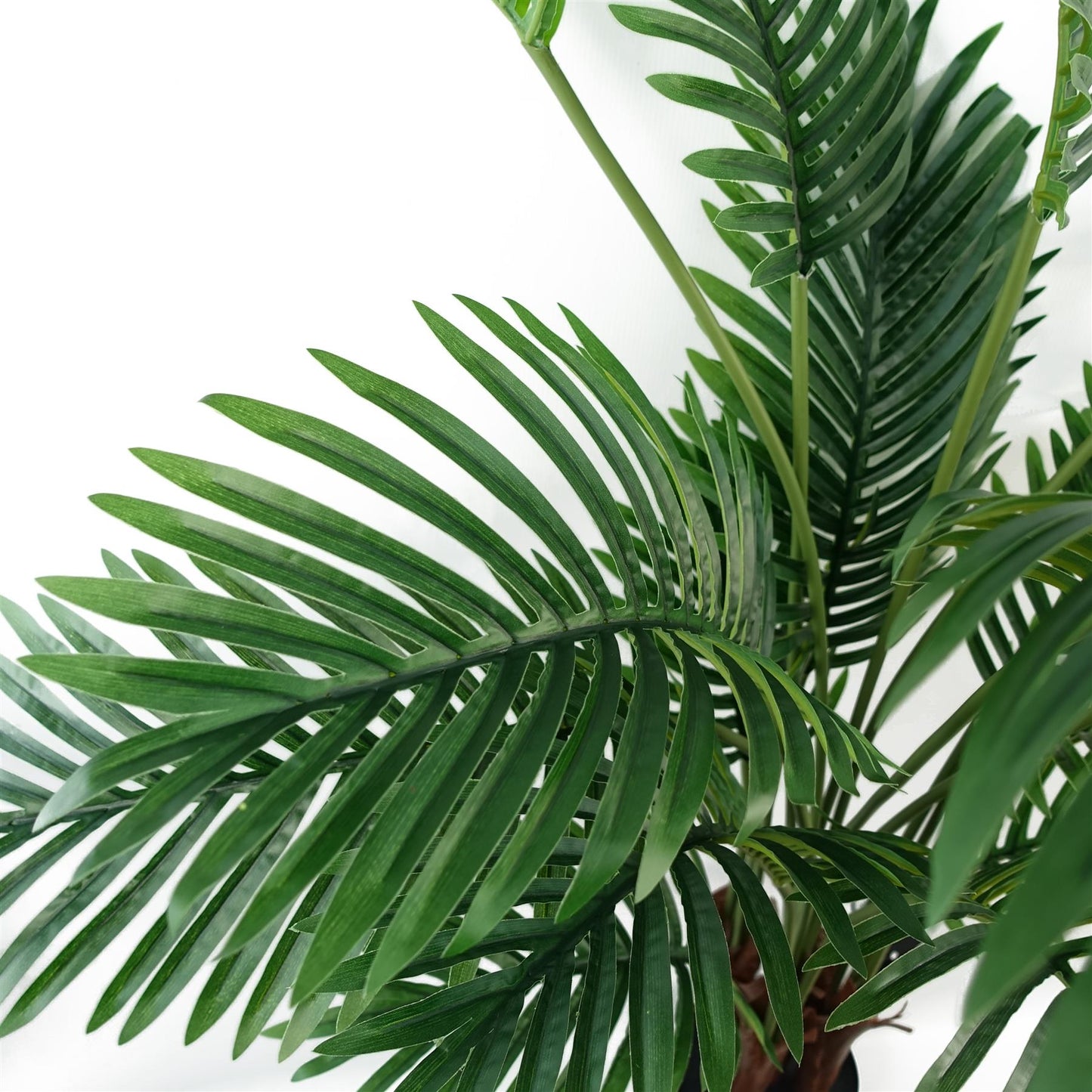 110cm Artificial Areca Palm Tree Potted in Black Pot – image 4