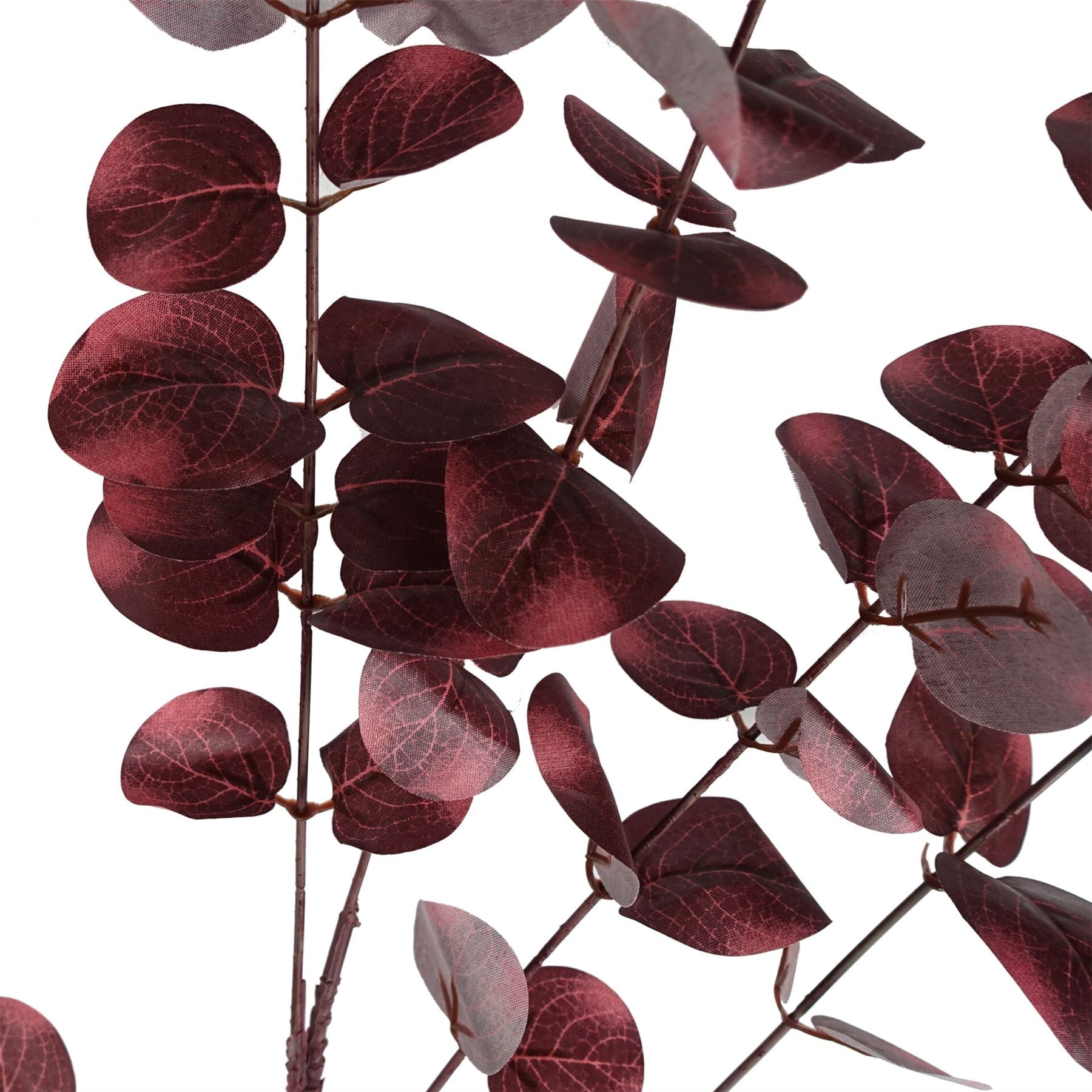 100cm Artificial Eucalyptus Foliage Burgundy – image 3