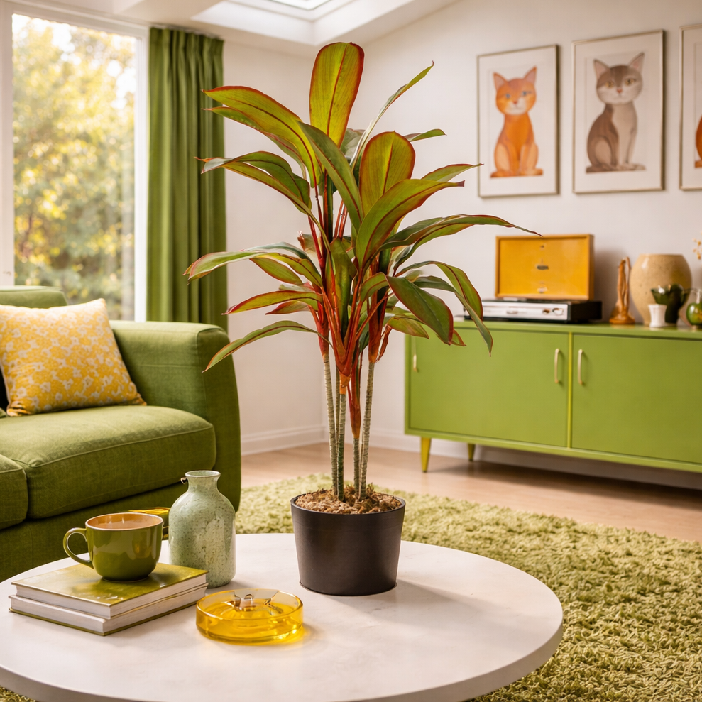 Artificial 100cm Potted Dracaena Tropical Plant – image 3