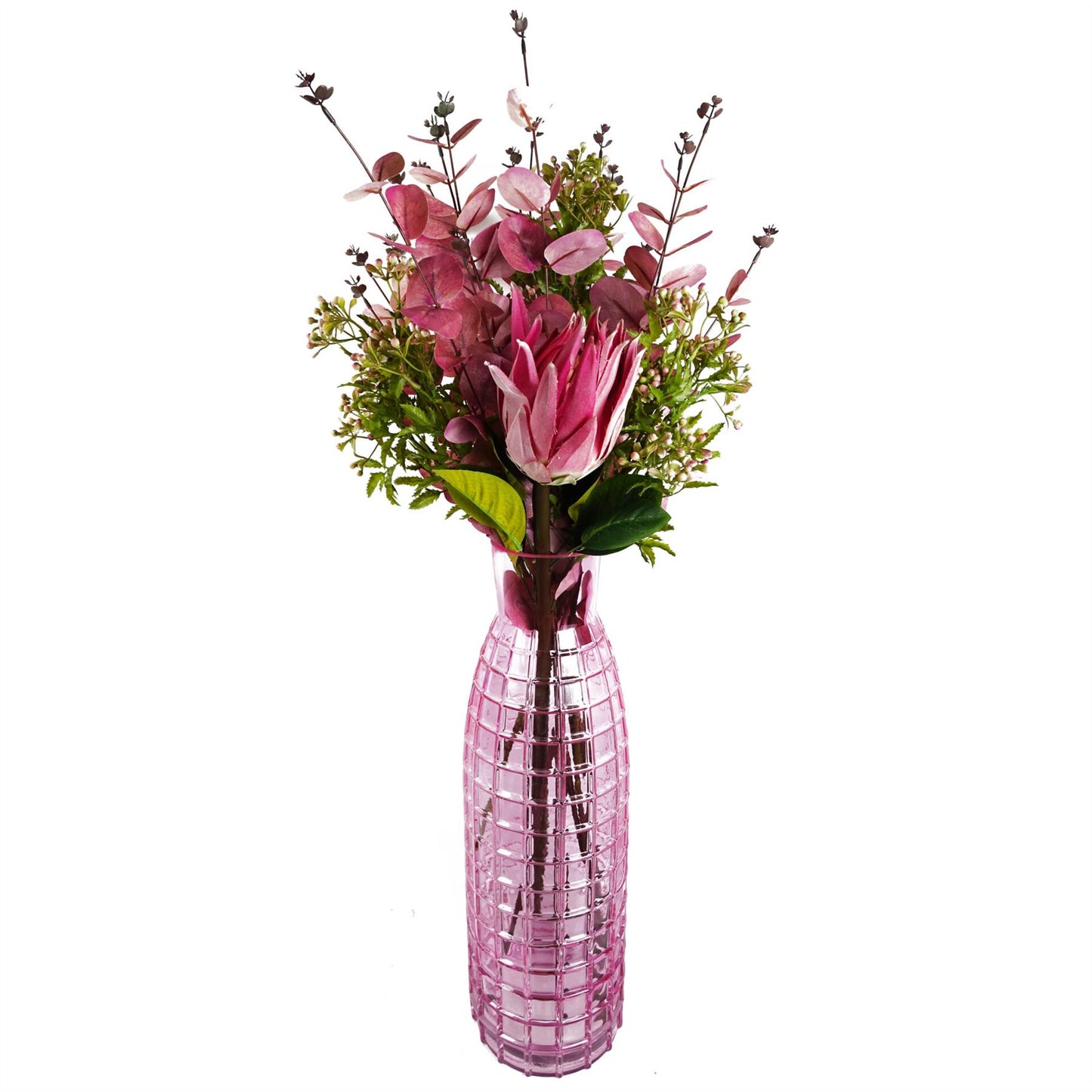 65cm Artificial Protea Sugarbush Flower Stem Pink – image 9