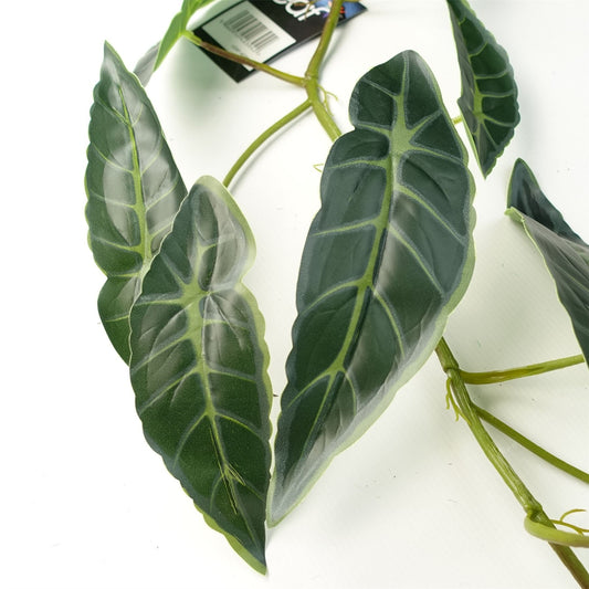 110cm Artificial Hanging Trailing Dark Green Leaf Plant – image 2