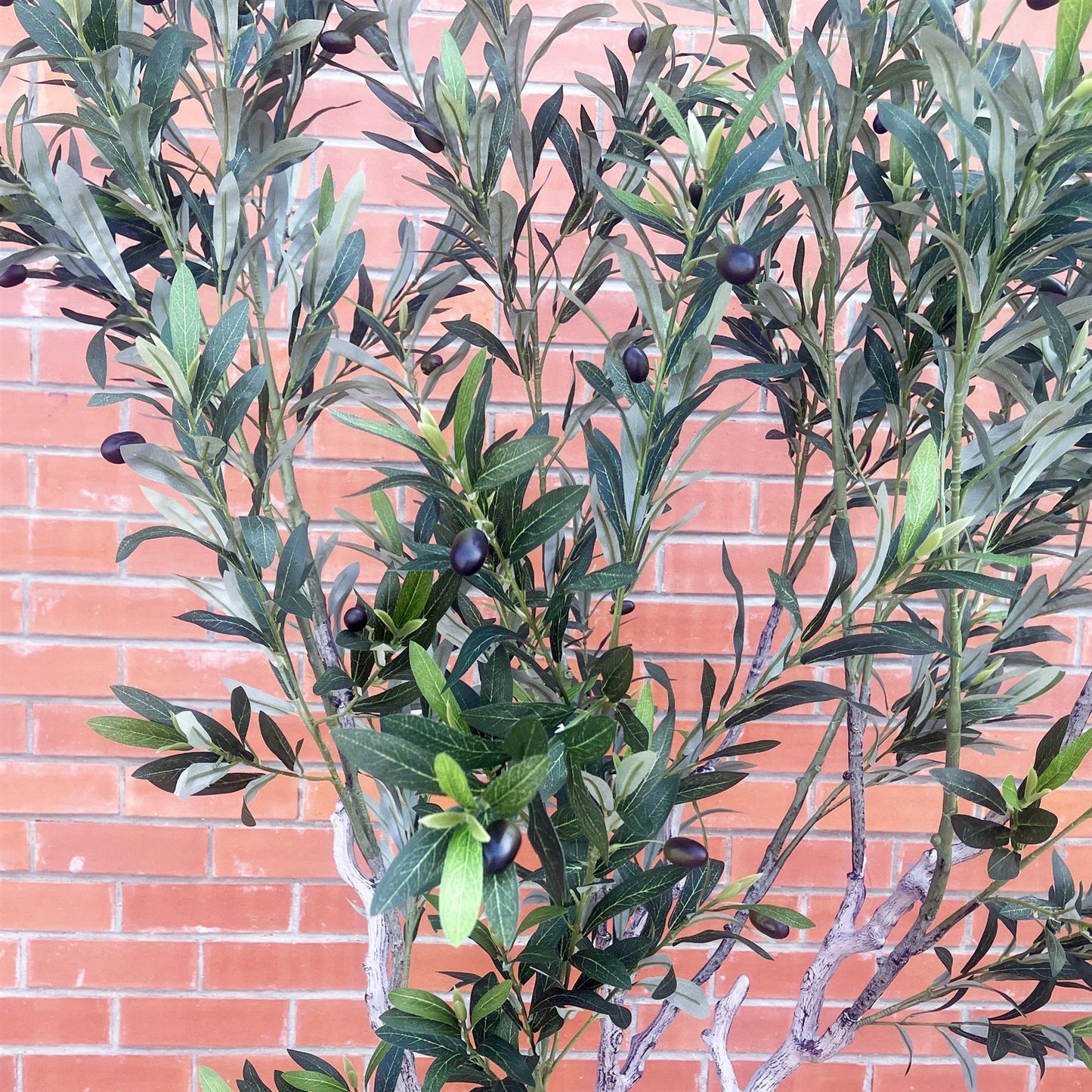 200cm XXL Artificial Olive Tree with Decorative Planter – image 3