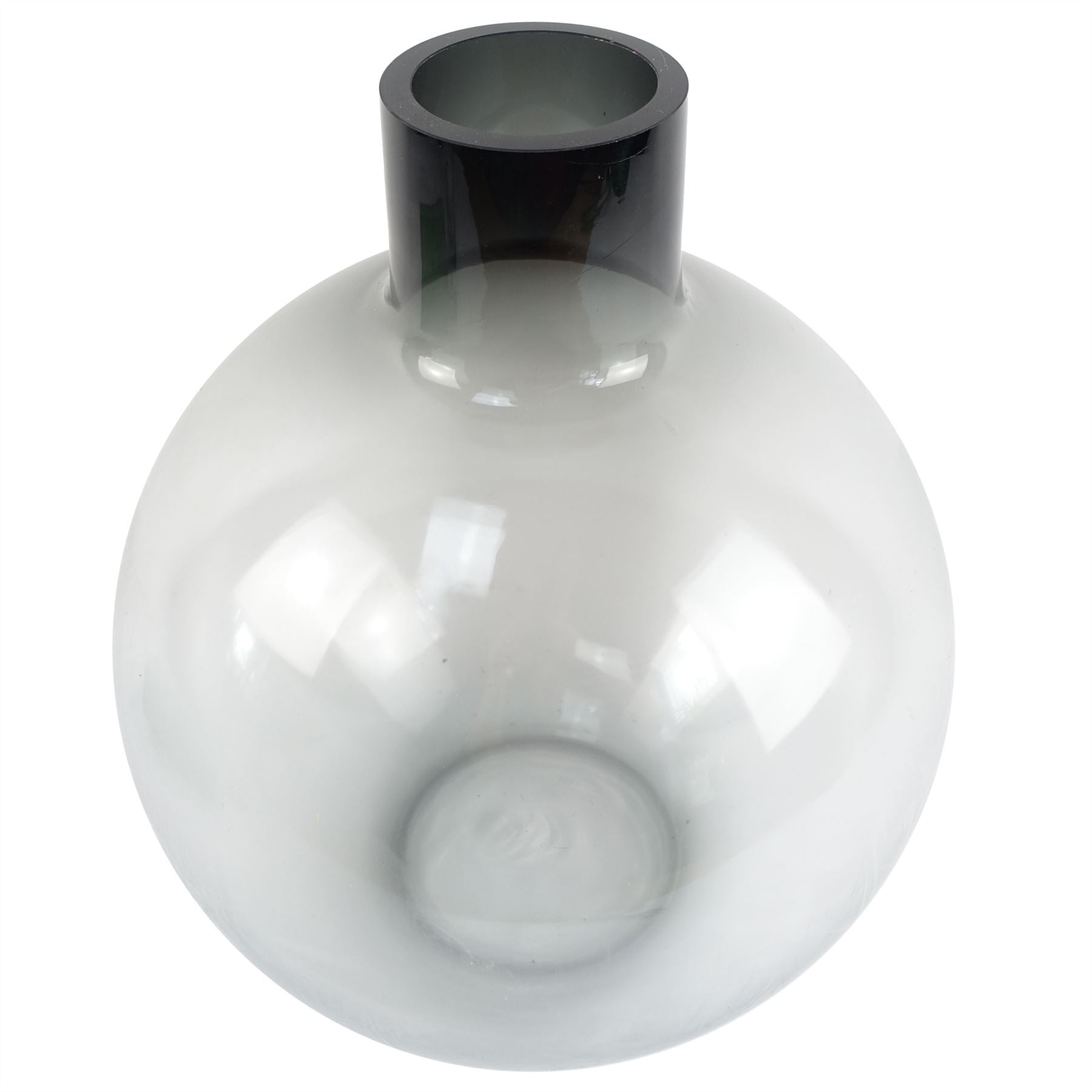 40cm Grey Smoke Bottle Glass Vase – image 4