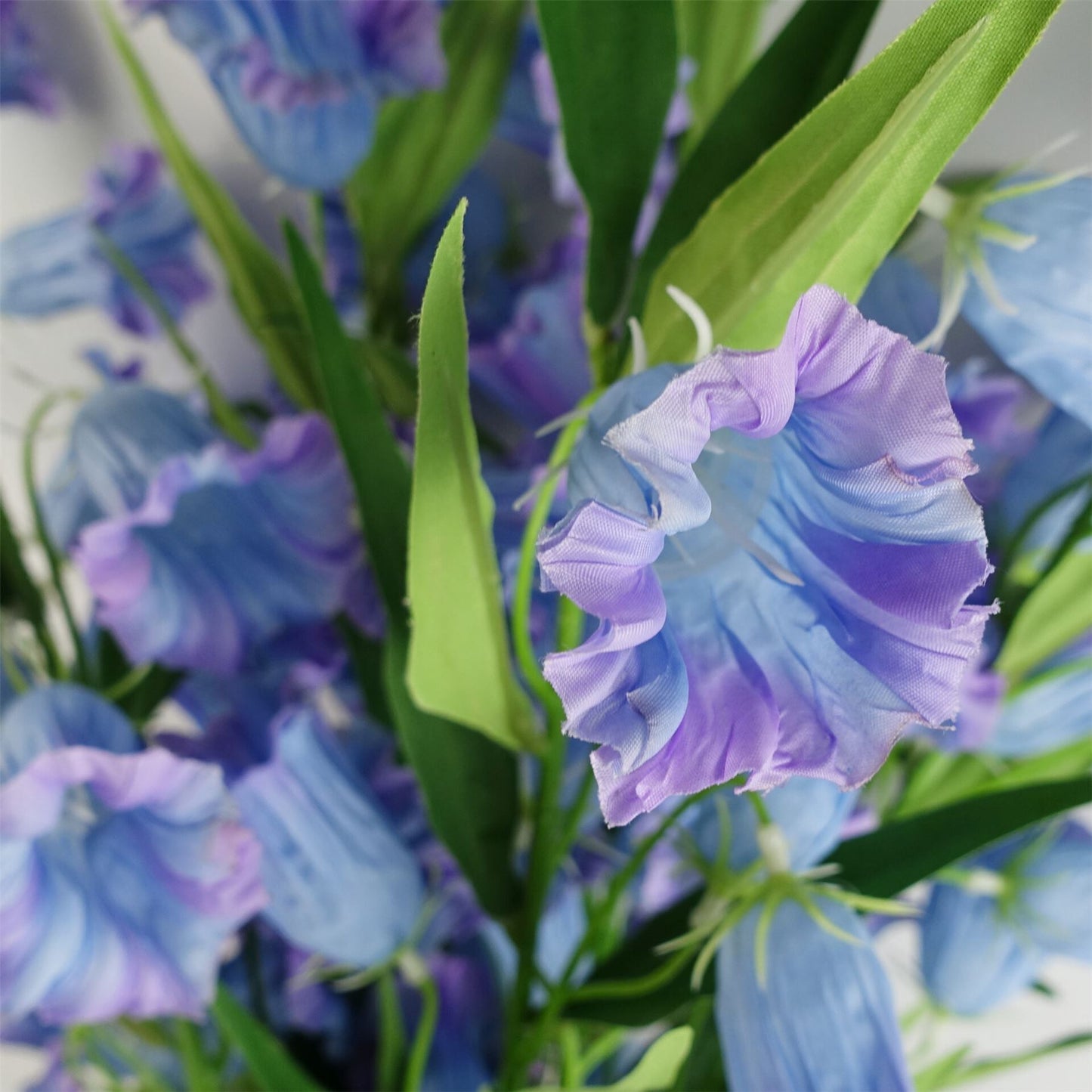 100cm Trumpet Artificial Flower Stem Blue – image 4