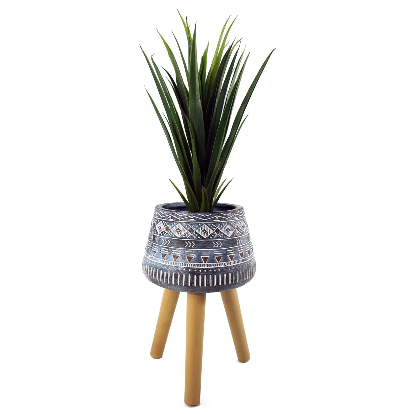 44cm x 26cm Aztec Blue Composite Large Planter – image 8