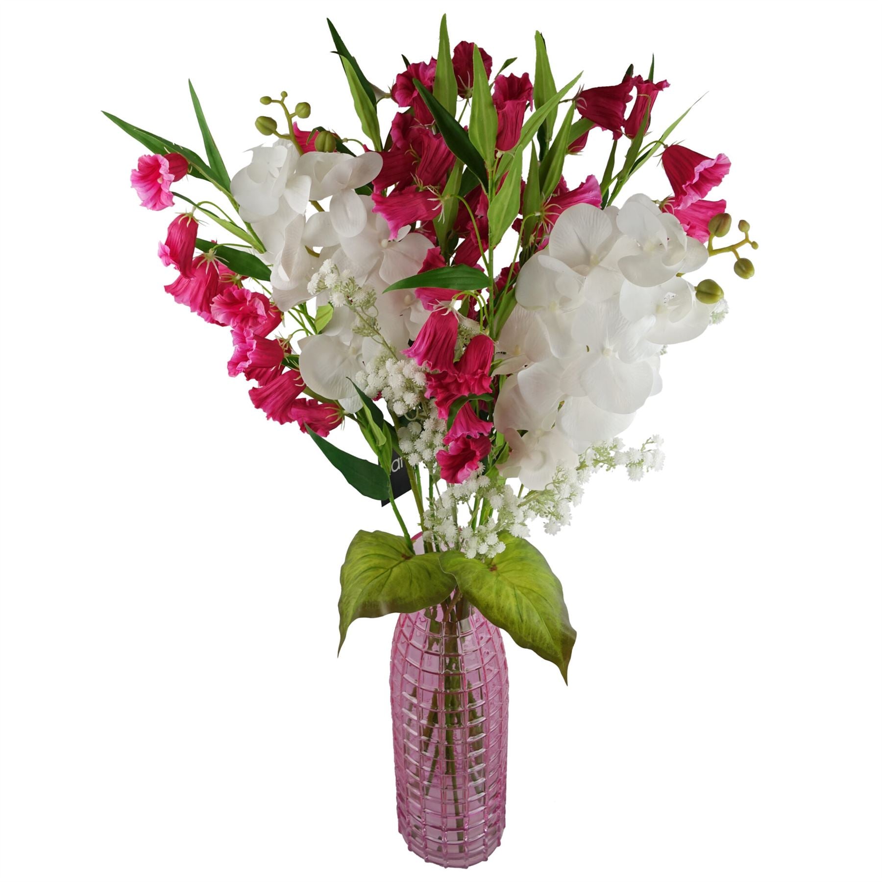 100cm Artificial Phalaenopsis Orchid White Stem – image 3