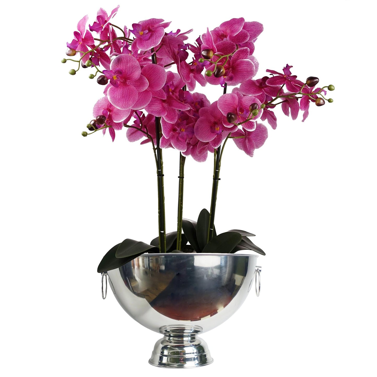 29cm XL Silver Champagne Bowl Planter – image 4