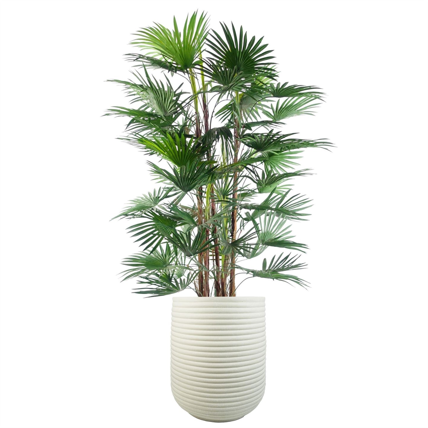 46cm x 40cm Mikos Extra Large Ridged Composite Planter Stone Colour – image 2