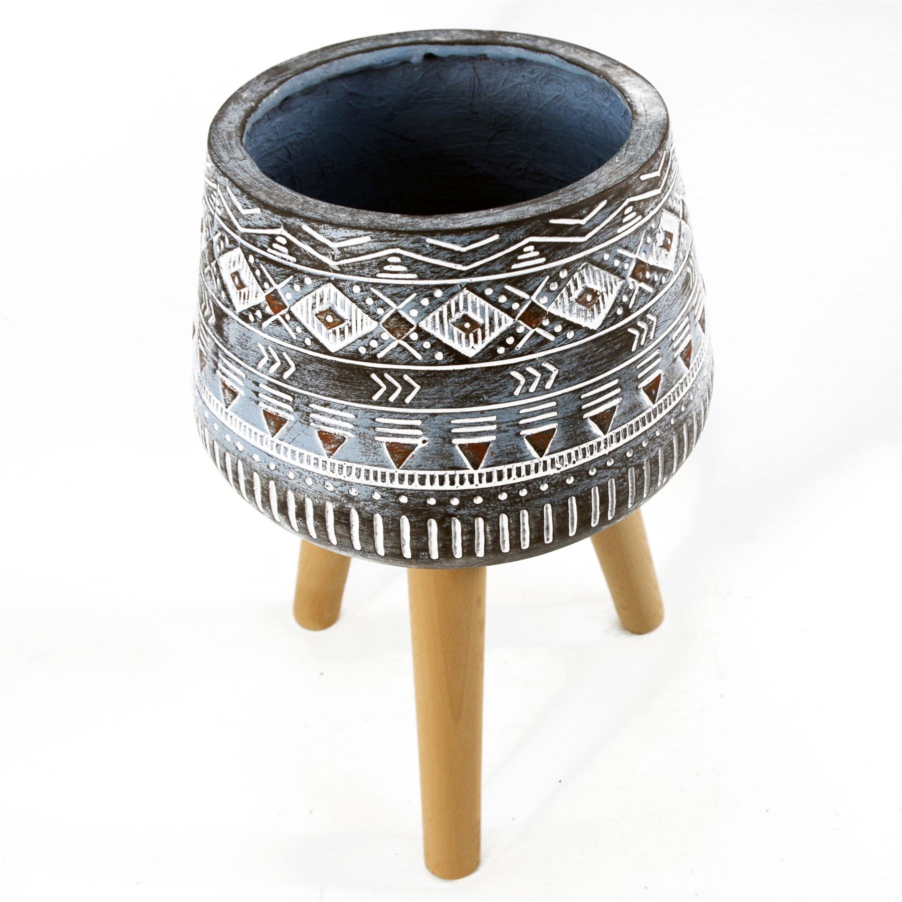 44cm x 26cm Aztec Blue Composite Large Planter – image 4