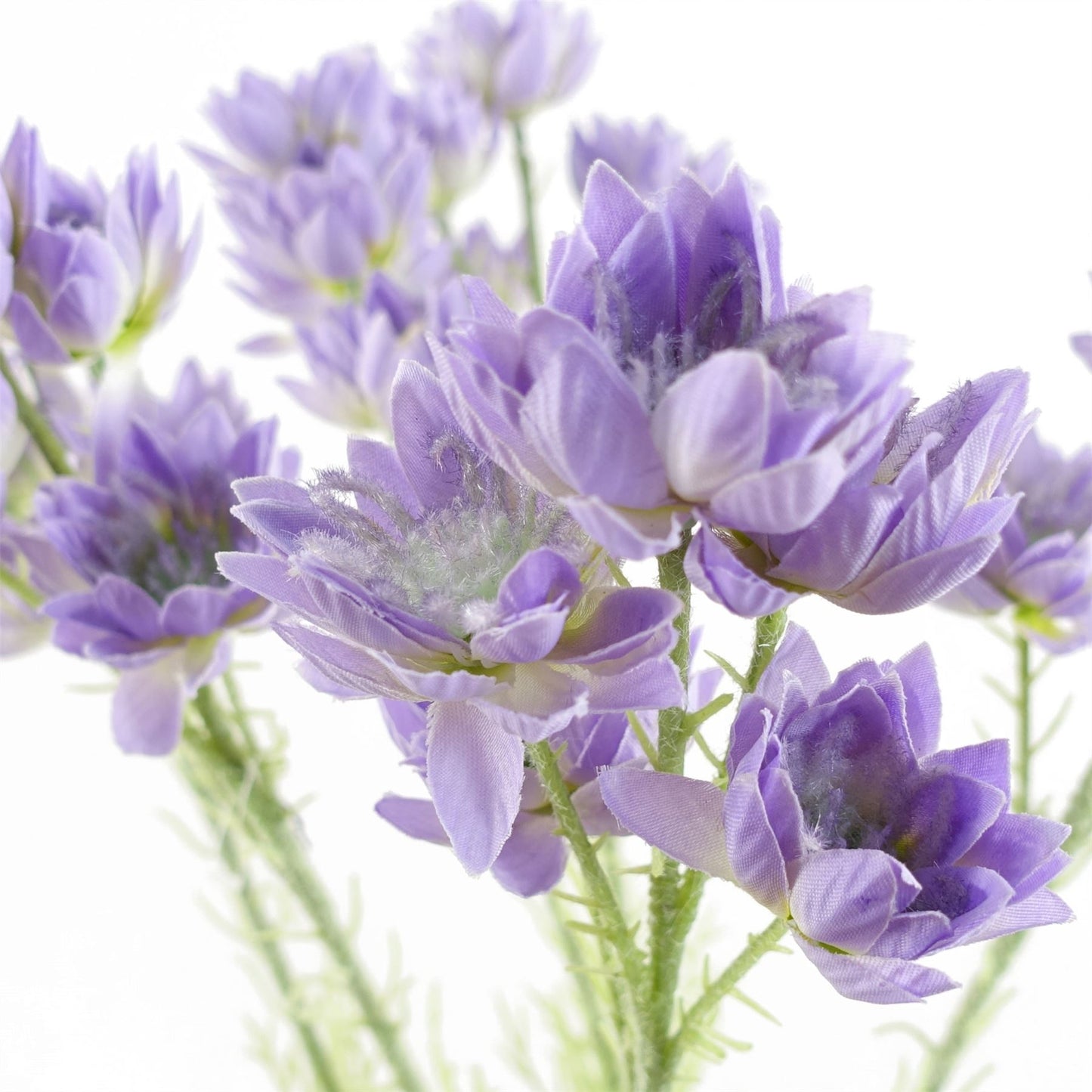 60cm Artificial Purple Starflower Stem 5 Flowers – image 2