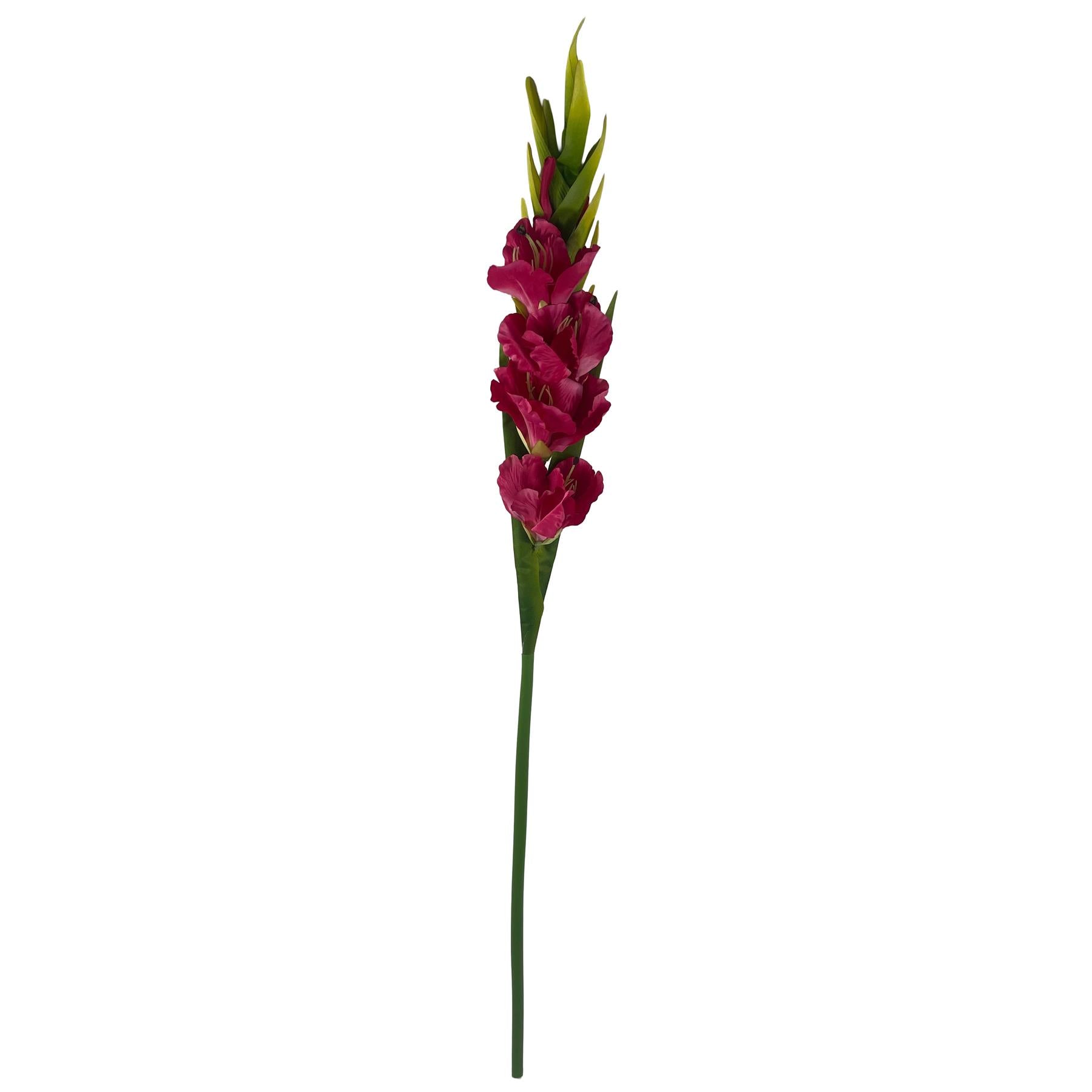 115cm Artificial Pink Gladioli Stem – image 2