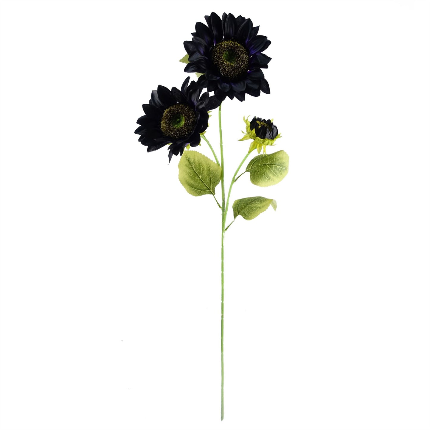88cm Purple Artificial Sunflower 3 heads – image 3