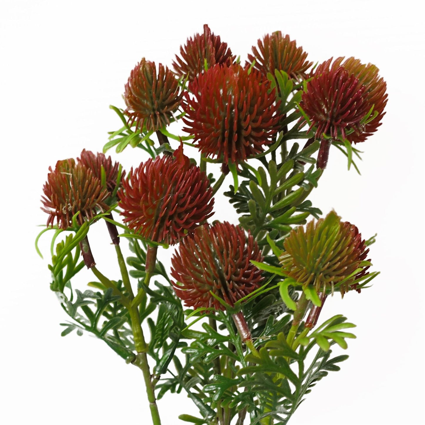 55cm Craspedia Stem Red Artificial – image 3