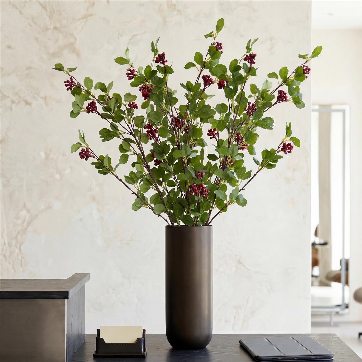 90cm Artificial Berry Foliage Spray Stem – image 4