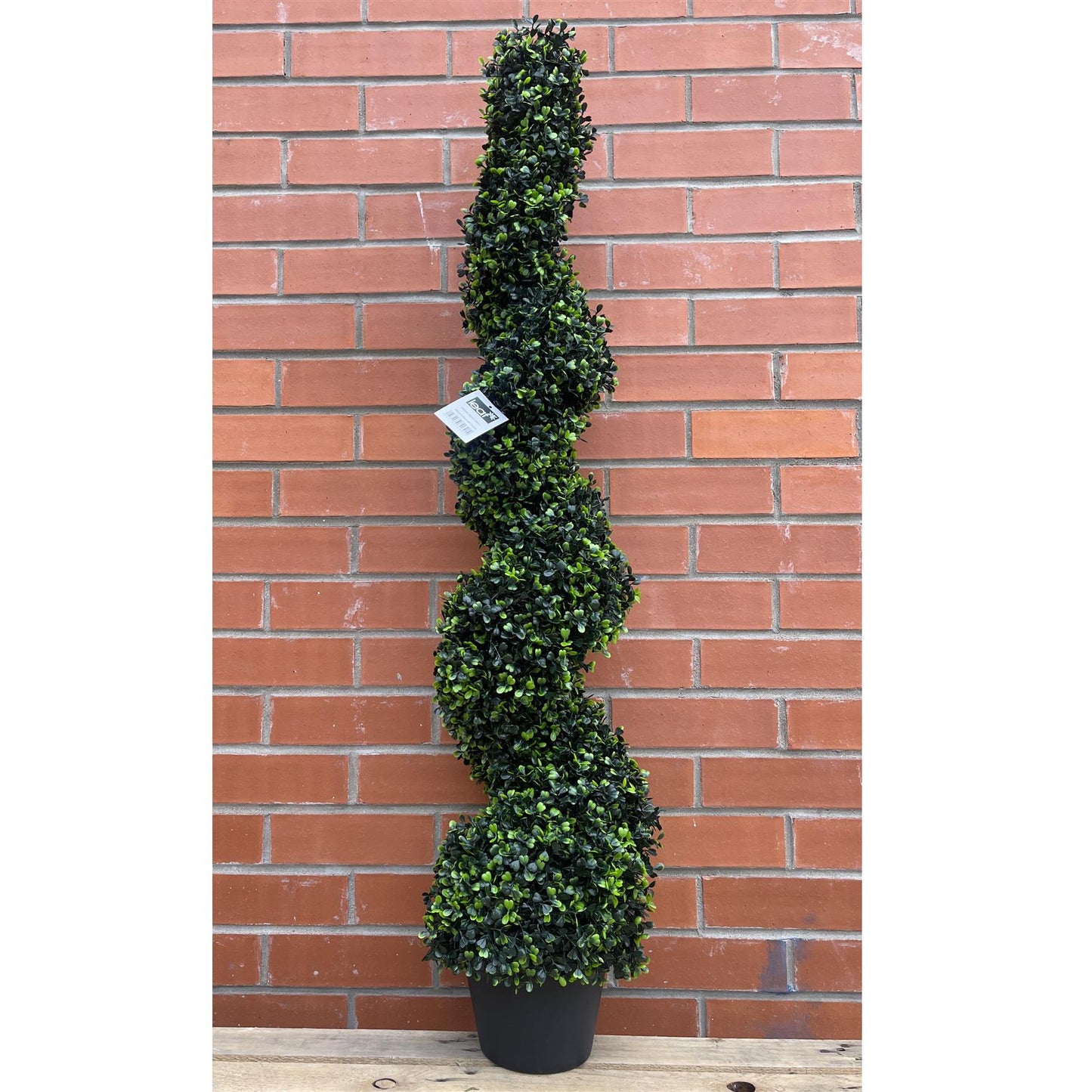 120cm Artificial Natural Boxwood Spiral Topiary – image 5