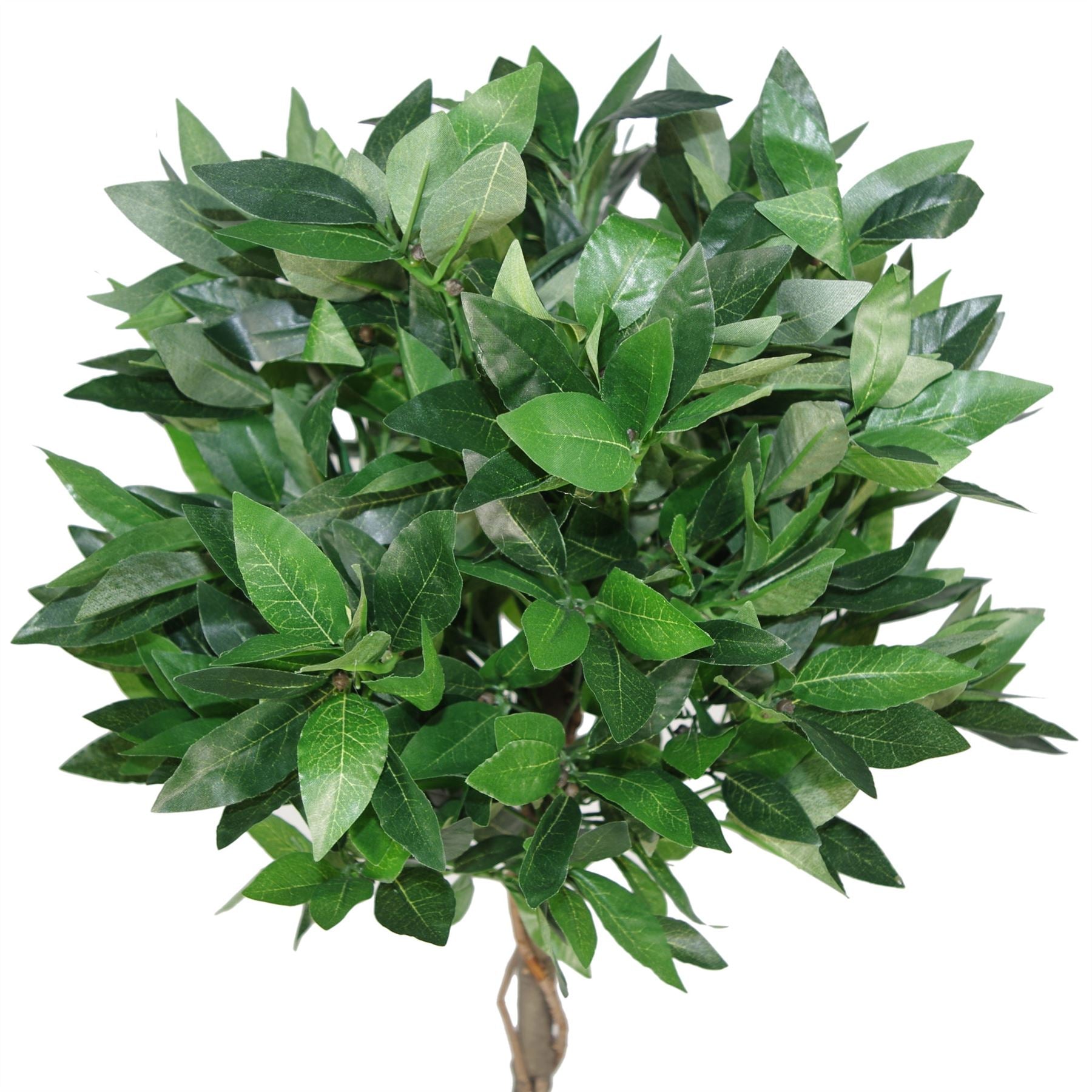 90cm Twist Natural Trunk Artificial Topiary Bay Laurel Ball Tree – image 3