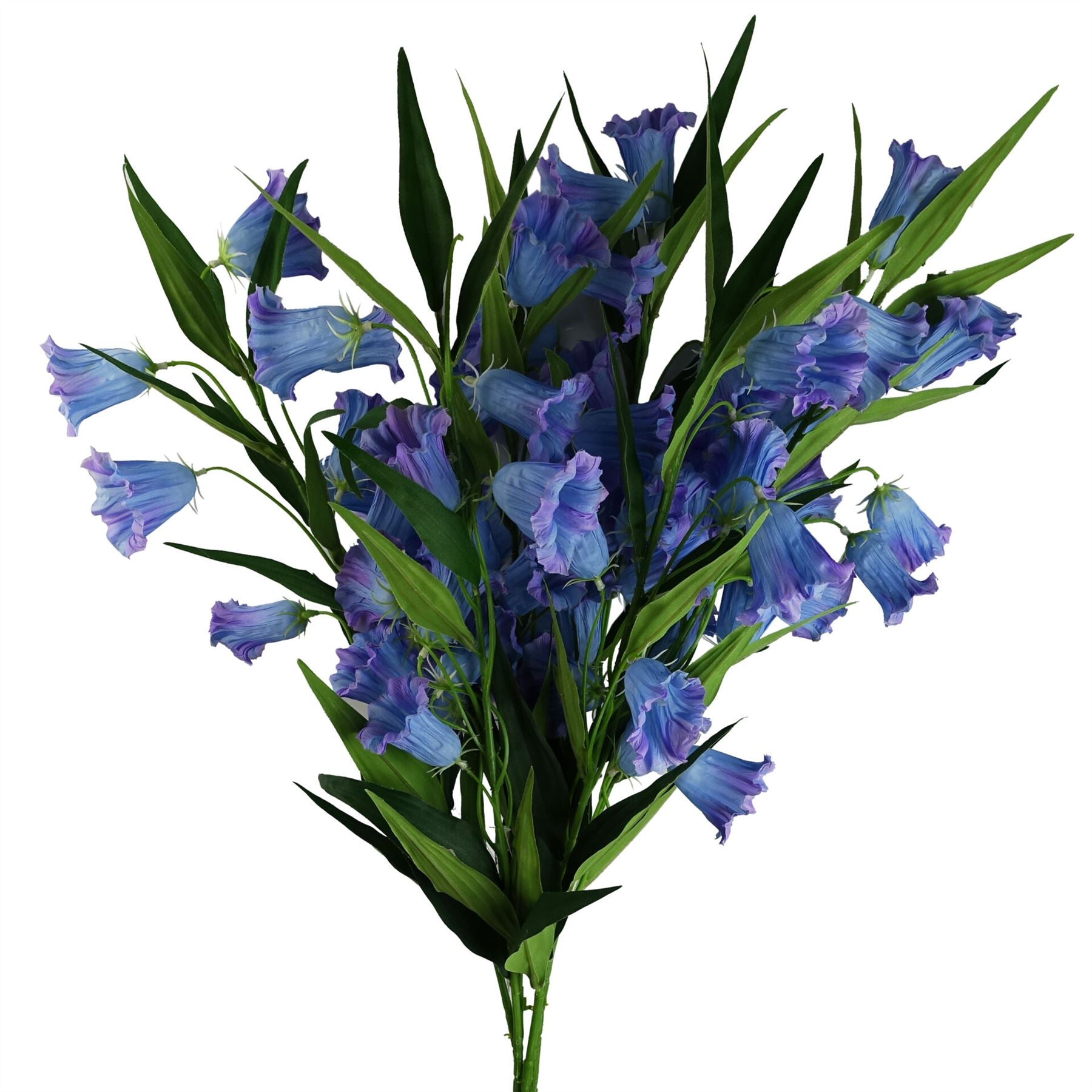 100cm Trumpet Artificial Flower Stem Blue – image 6