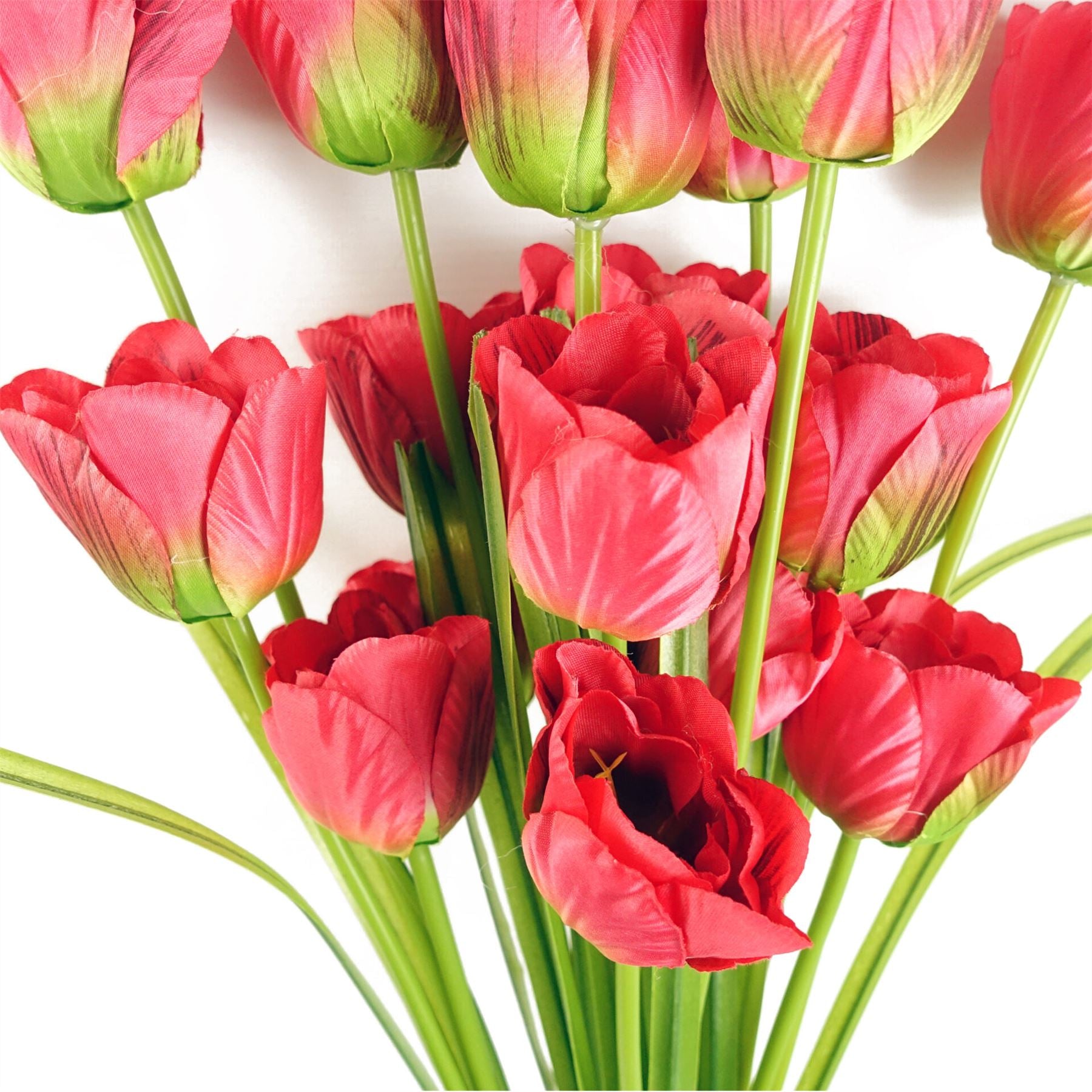 80cm Artificial Tulip Red Stem – image 3