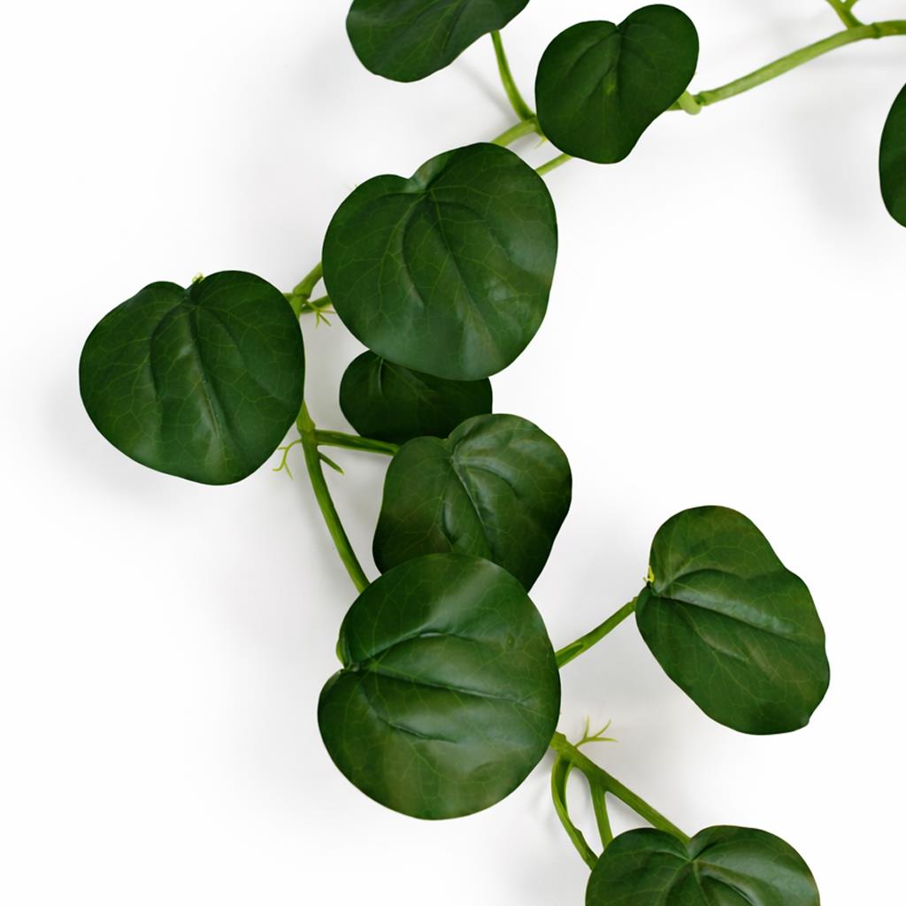 160cm Artificial Round Pilea Leaf Garland Hanging Decoration – image 3