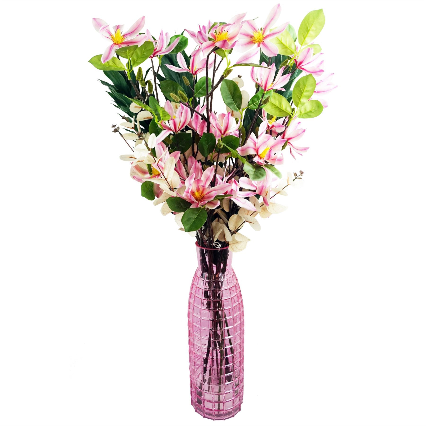 100cm Pink Magnolia Floral Spray Artificial – image 5