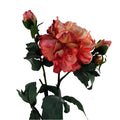 60cm Peony Artificial Flower Pink 1 Flower 3 Buds