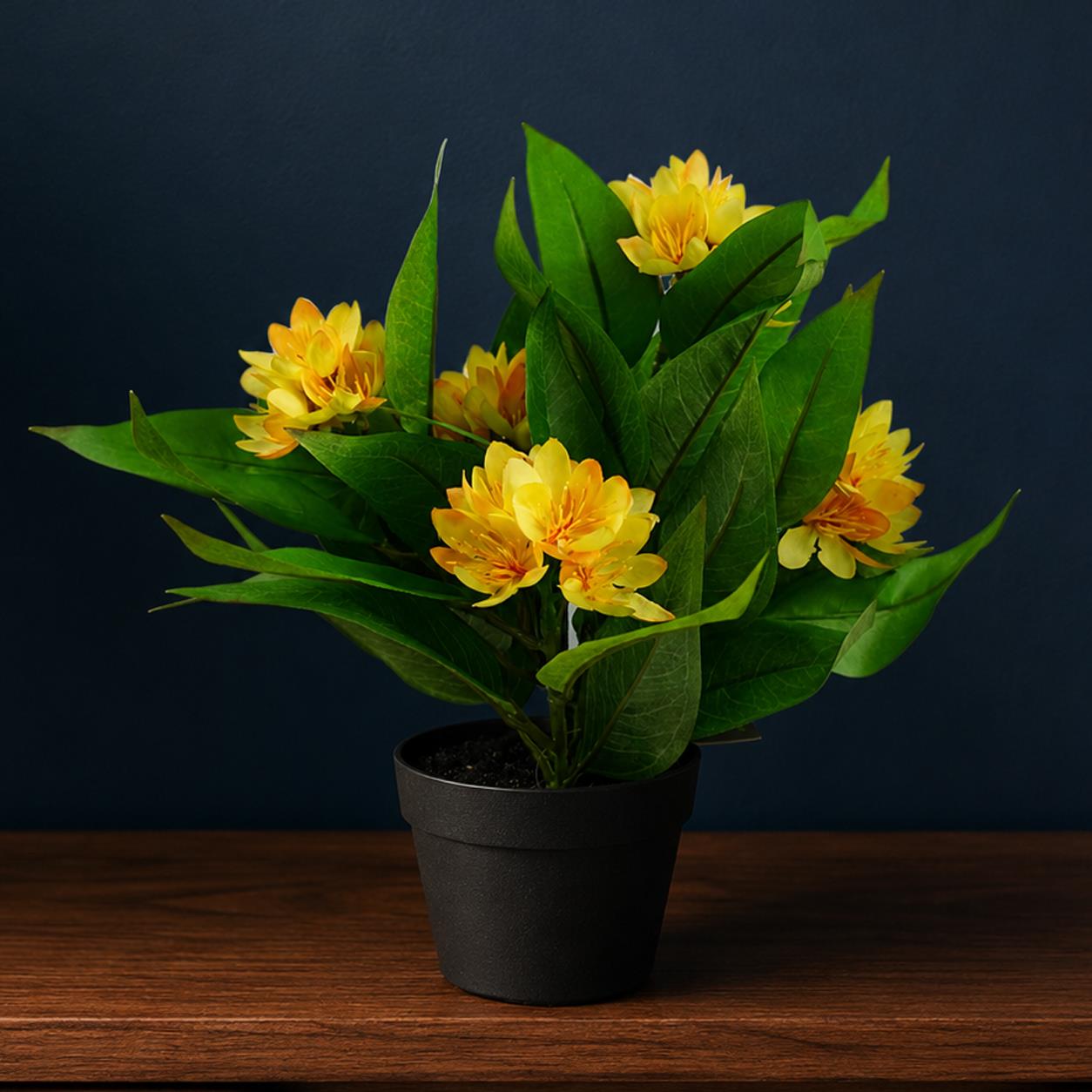 18cm Artificial Freesia Plant Yellow Flowering – image 3