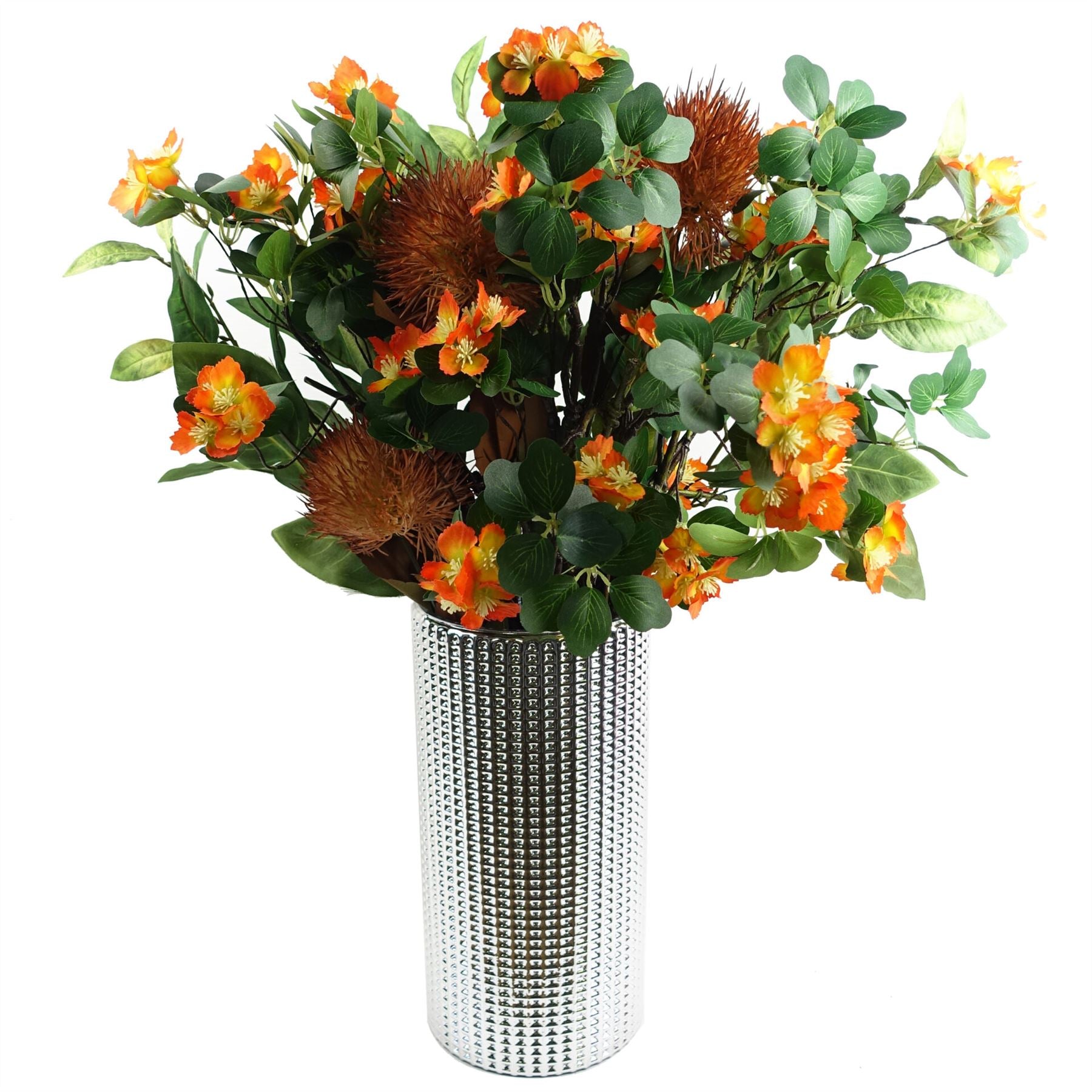 60cm Artificial Flower Foliage Spray Orange – image 5