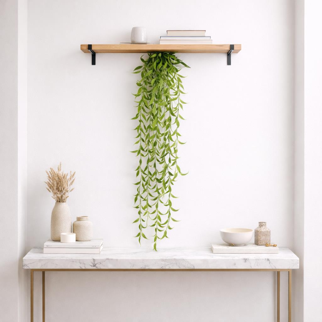 90cm Artificial Trailing Leaf Vine Hanging Plant Faux Greenery Cascade – image 4