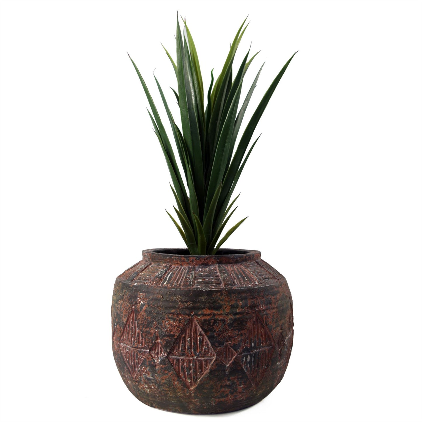 27cm x 36cm Aztec Diamond Large Planter BrownBrown – image 3
