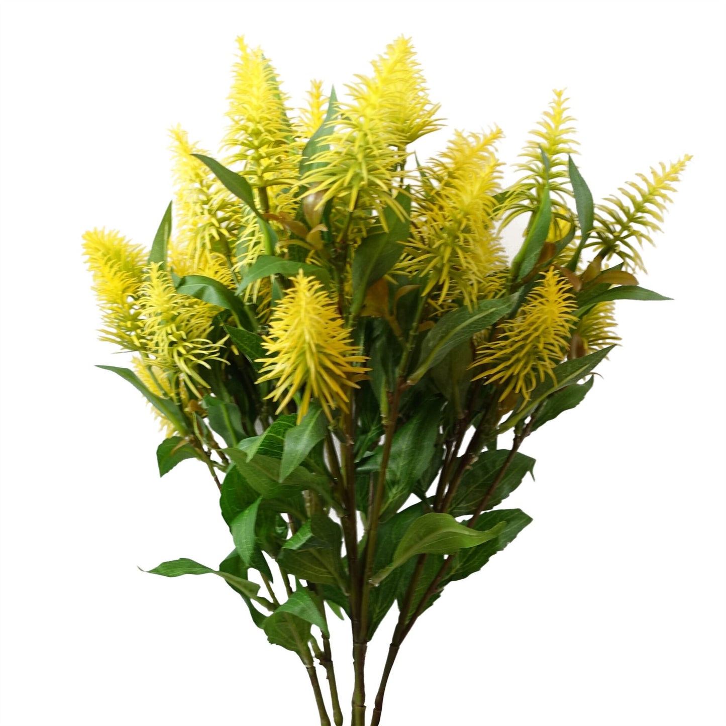 55cm Artificial Callistemon Pallidus Yellow Bottle Brush Stem – image 6