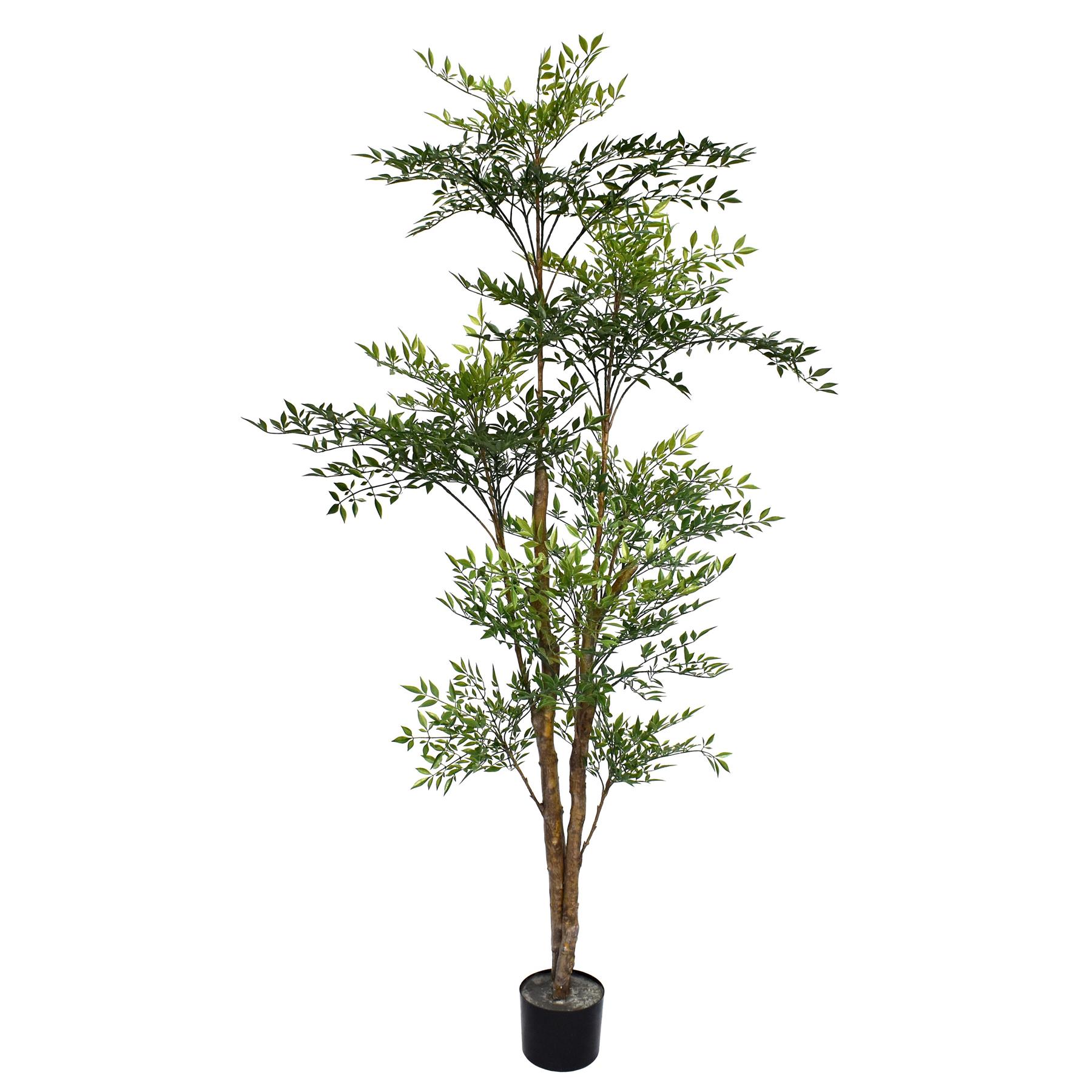 165cm Fire Retardant Nandina Tree with 4857 Leaves - Leaf Design Wholesale